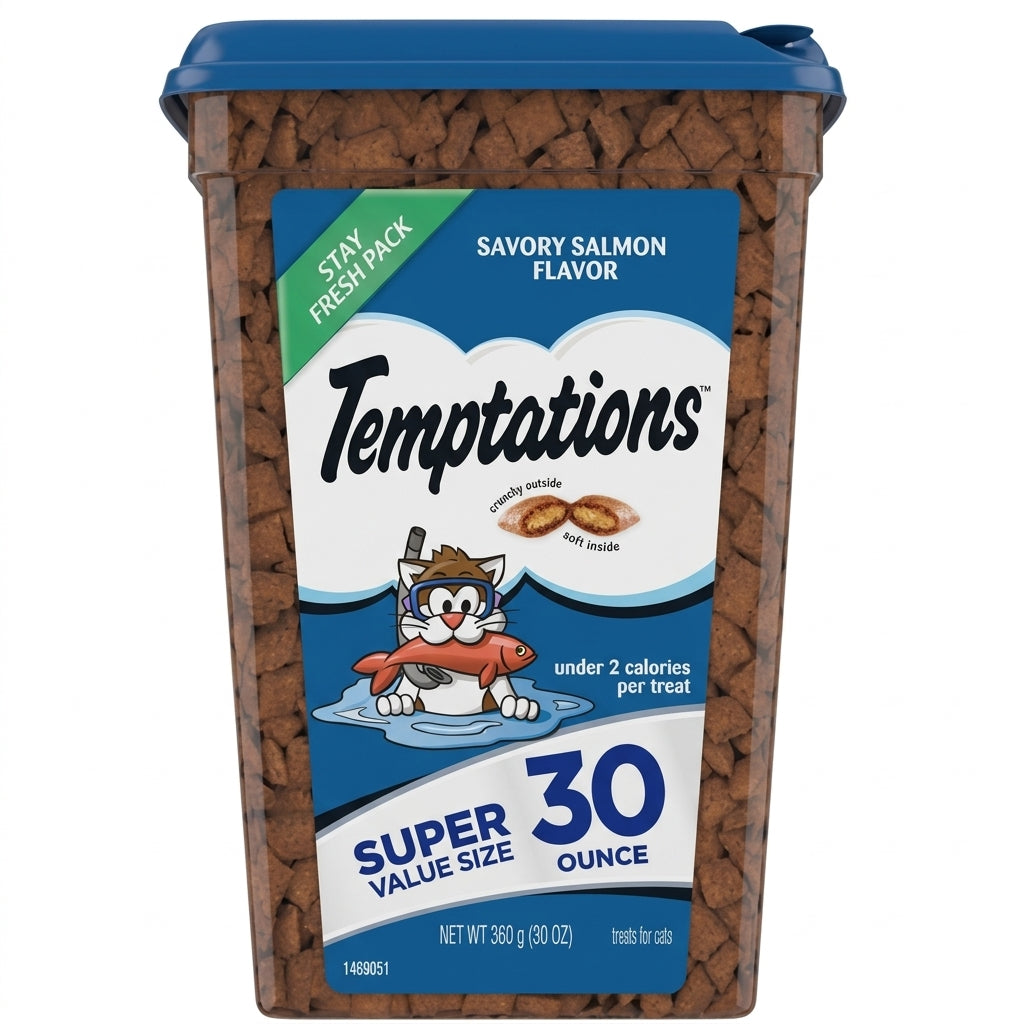 Temptations Savory Salmon Crunchy Cat Treats