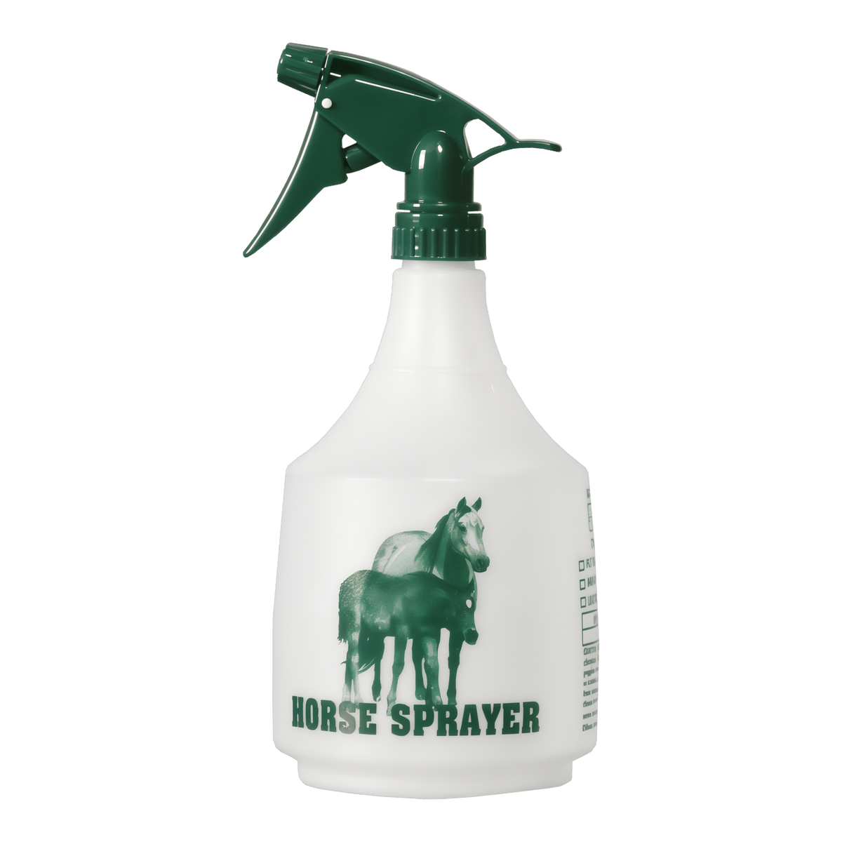 Tolco 36 oz Horse Sprayer Spray Bottle -- green imprint bottle with matching model 300 trigger sprayer