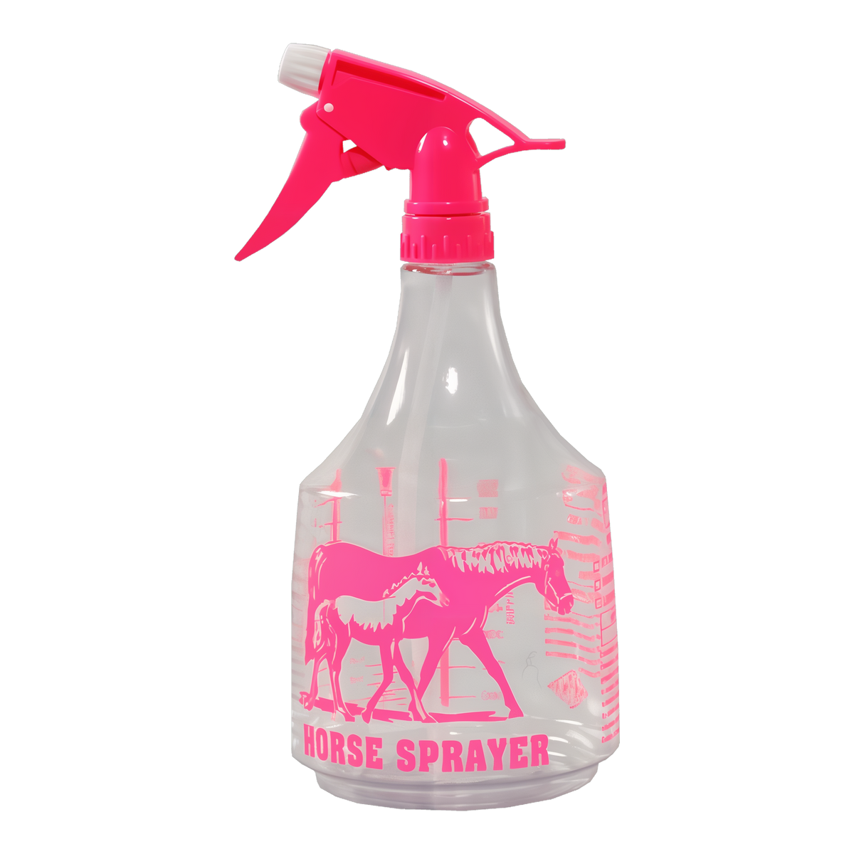 Tolco 36 oz PET Horse Sprayer Spray Bottle -- neon pink bottle with matching model 300 trigger sprayer