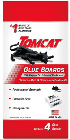 Tomcat Glue Boards with Eugenol for Enhanced Stickiness for Mice