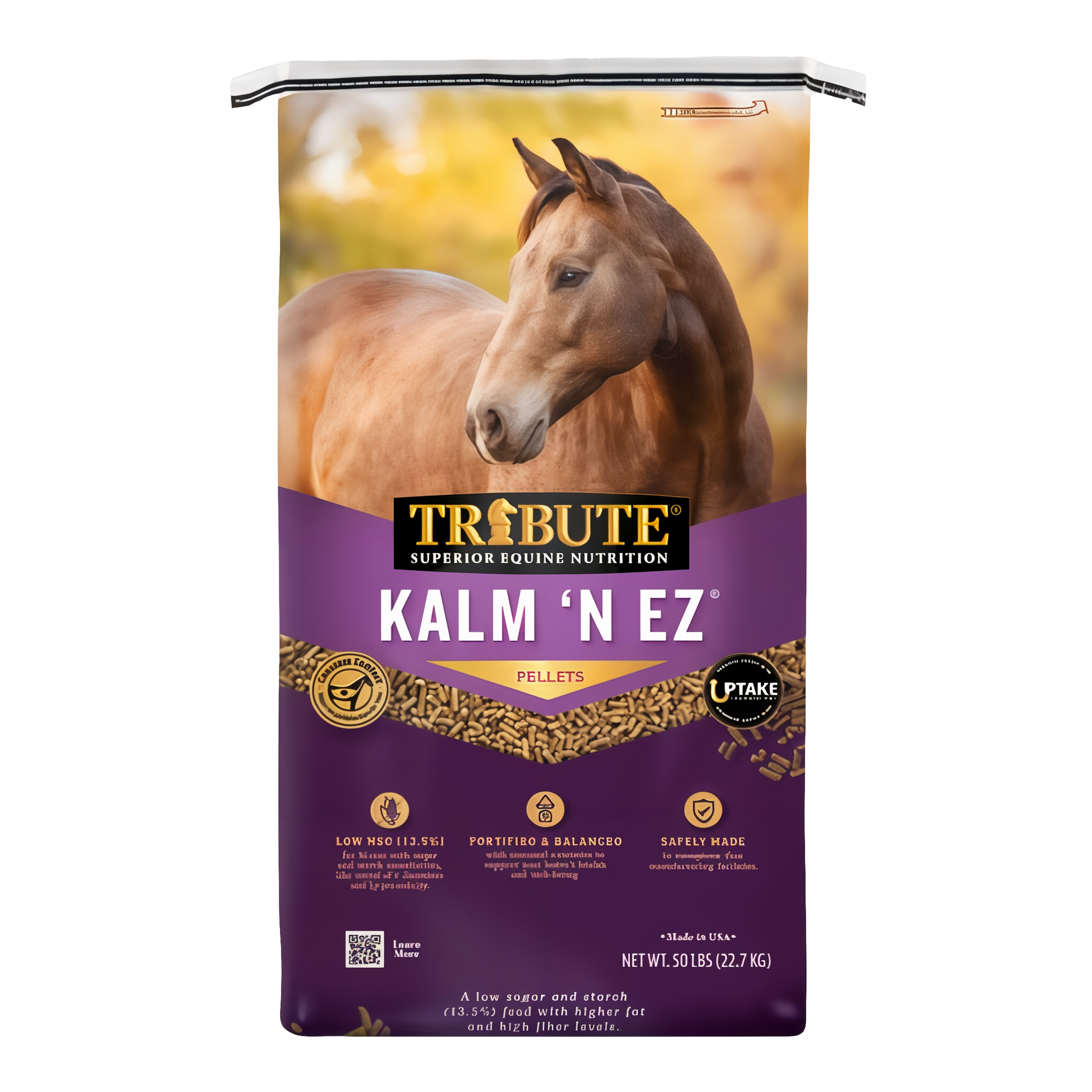 Tribute Equine Nutrition Kalm 'N EZ Pellets for Horses