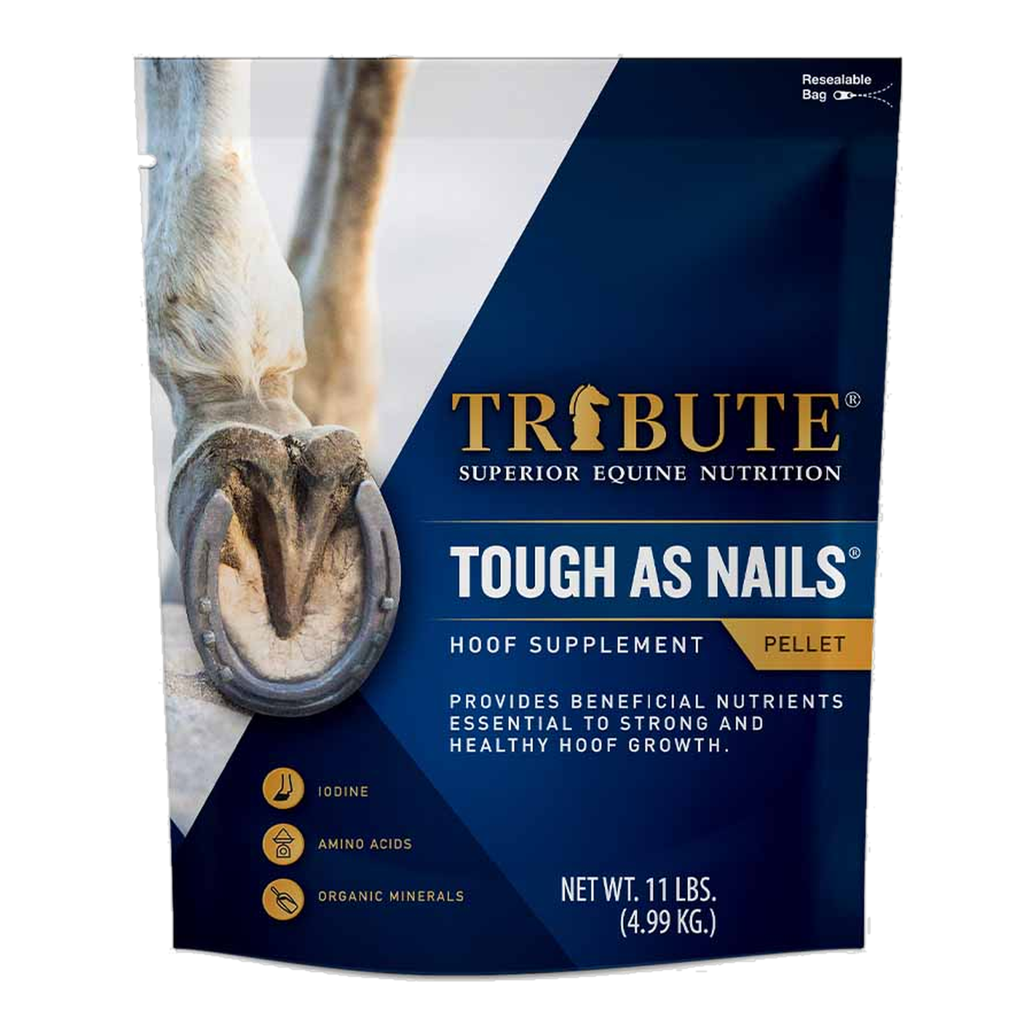 Tribute Tough As Nails hoof supplement 11 lb bag front
