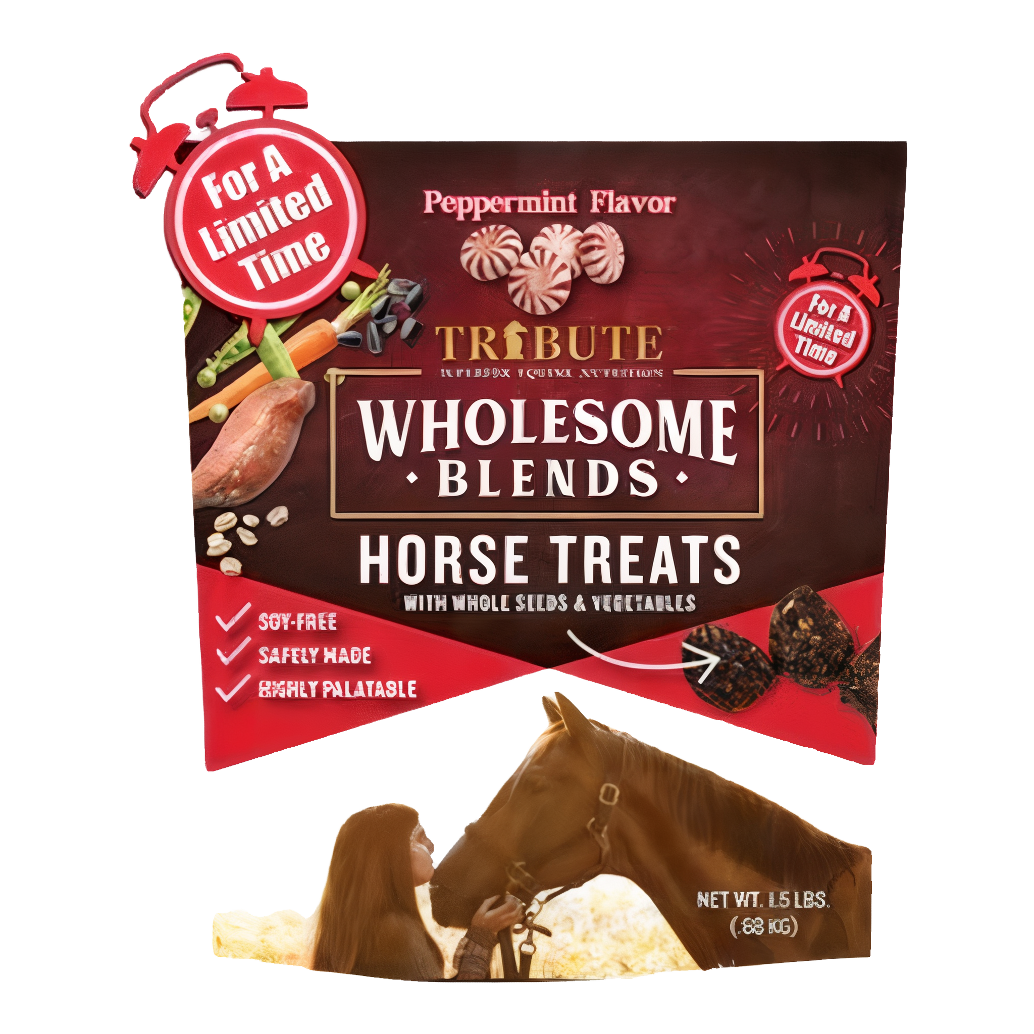Tribute Peppermint Wholesome Blends Horse Treats