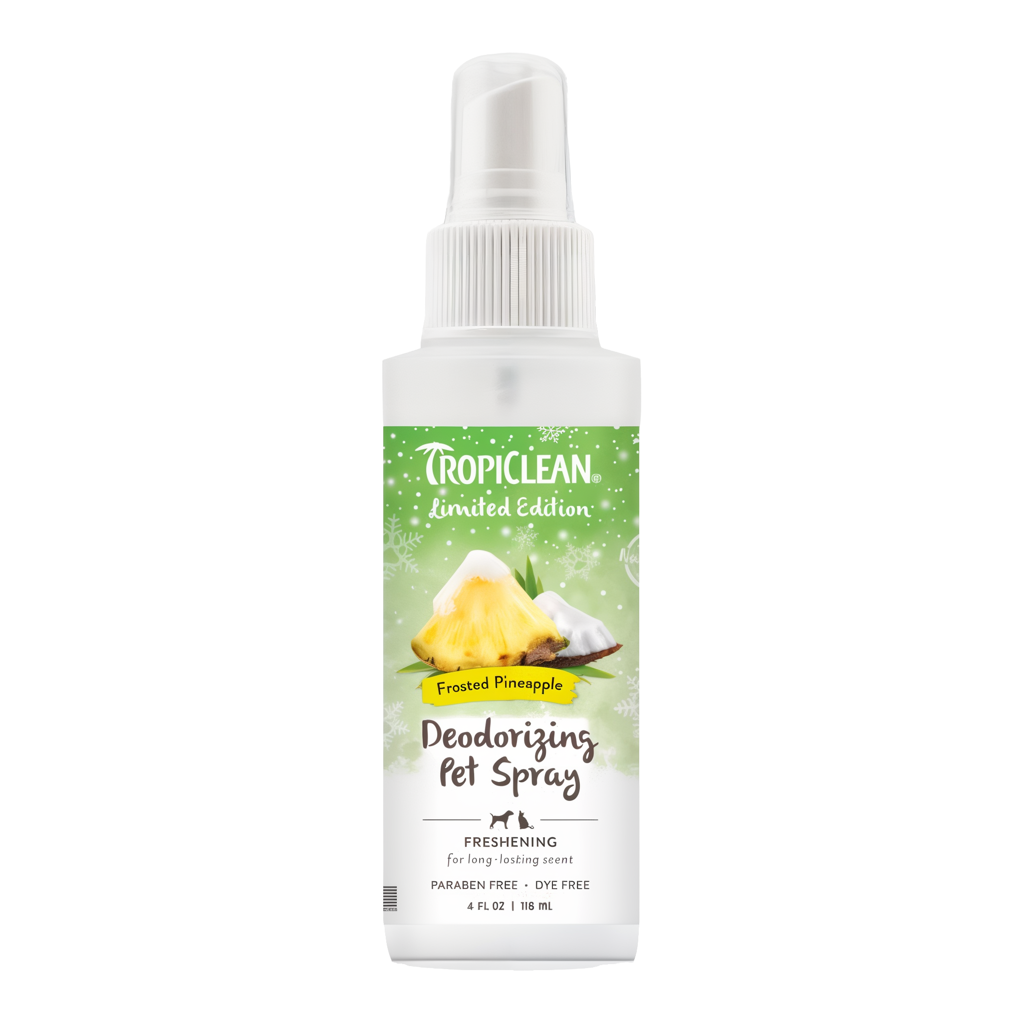 TropiClean Limited Edition Frosted Pineapple Deodorizing Pet Spray
