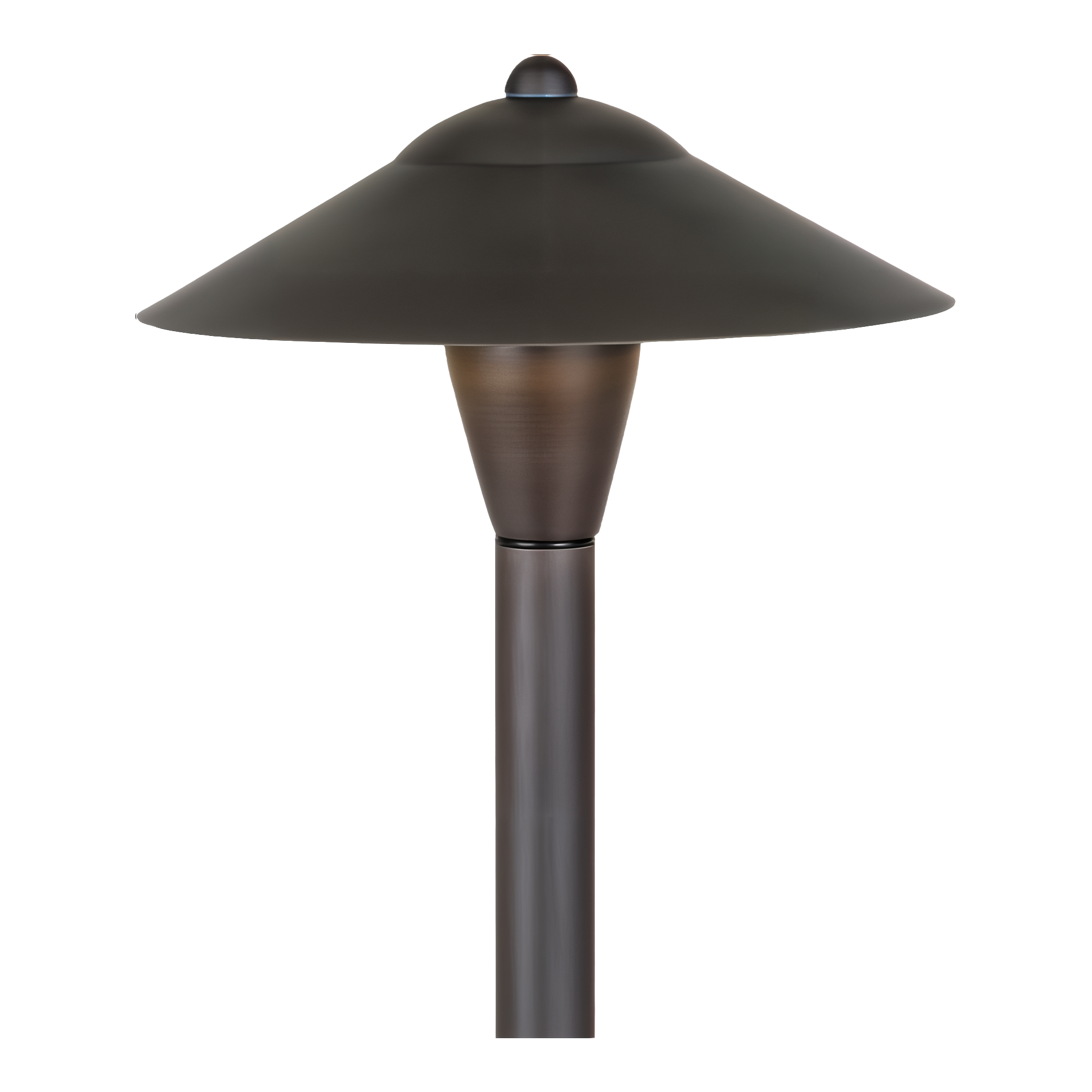 Tru-Scapes Classic Path Light TS-B302 — Antique Brushed Bronze solid brass, G4 LED 2700K warm white, studio view #Bronze#2700K
