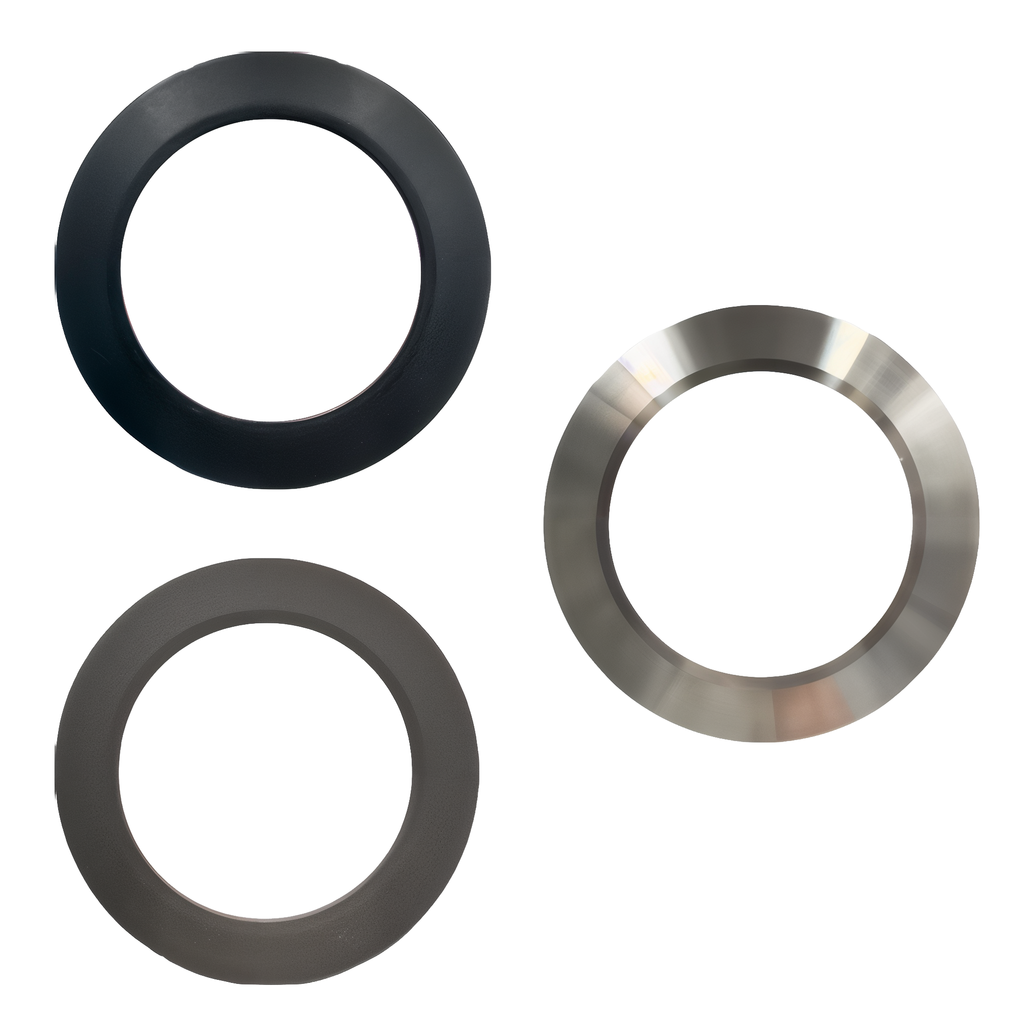 Tru-Scapes Flat Replacement Rings TS-D25-FLT — Black, Bronze, and Stainless Steel finishes for the 2.5" Dot Light