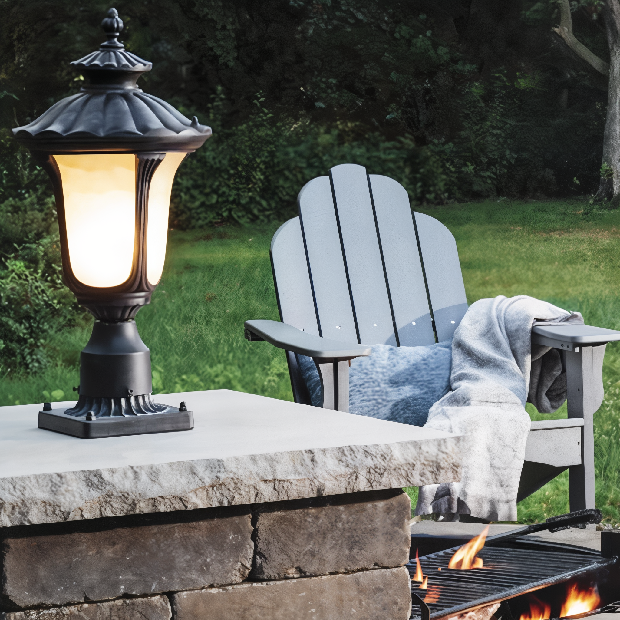 Tru-Scapes Traditional Pillar Light TS-PL100 — driveway gate column accent