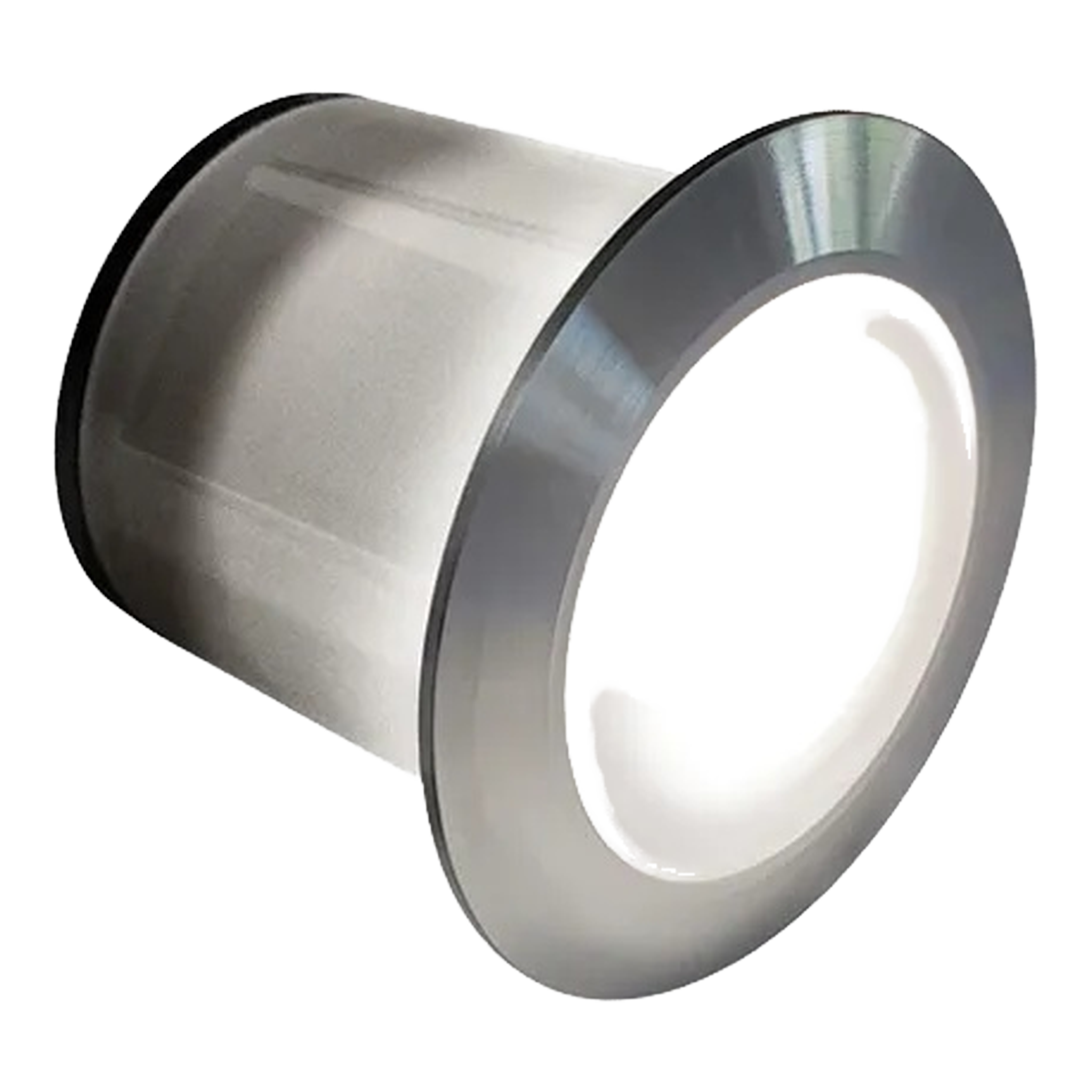 Tru-Scapes Modern 2.5" Dot Light — stainless steel ring with frosted lens, side view #Stainless Steel#4000K#2 1/2"