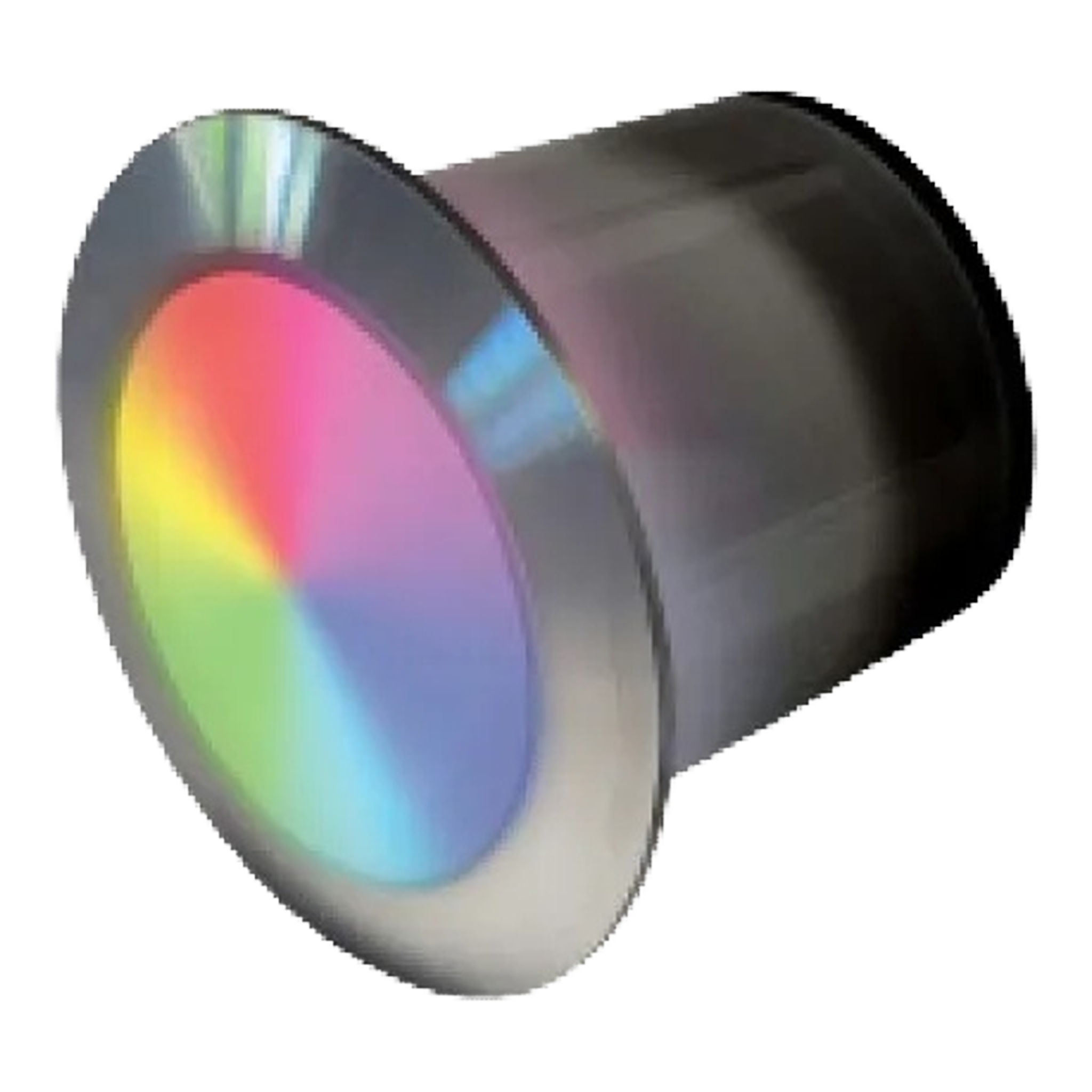 Tru-Scapes Modern Color Changing 2.5" Dot Light TS-M25DOTC-SS — RGB-lit fixture with 316 stainless steel ring, studio view #Stainless Steel#Tunable#2 1/2"