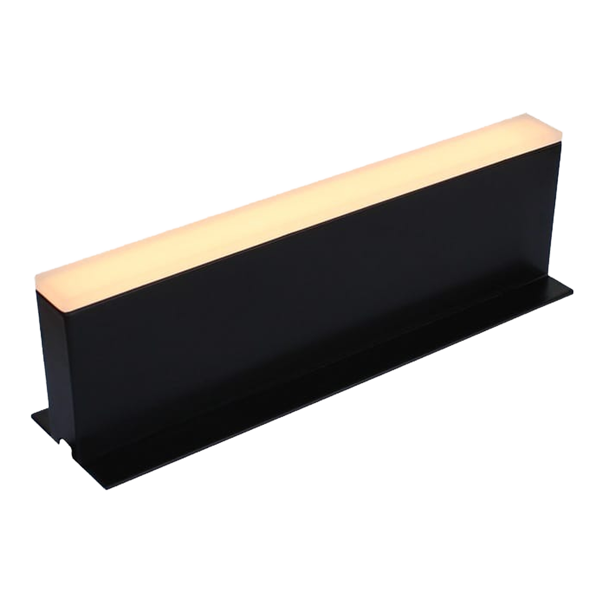 Tru-Scapes Traditional 8" Paver Light TS-HPL-8 — black aluminum housing, frosted lens, studio view #Black#2700K#8"