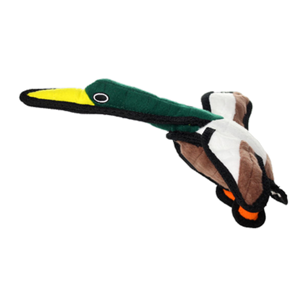 Tuffy Jr Barnyard Duck Dog Toy front view