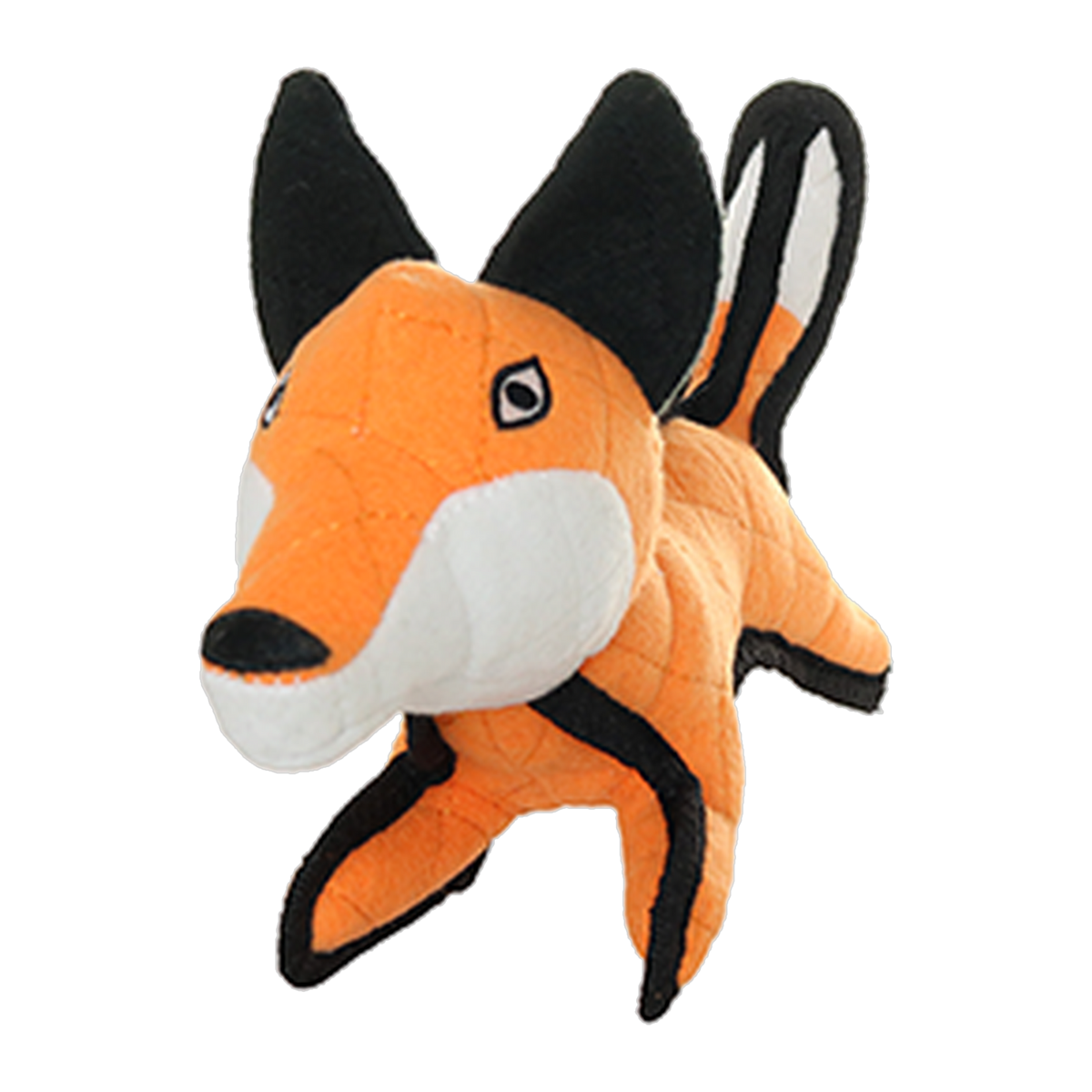 Tuffy Jr Zoo Fox Dog Toy angled view