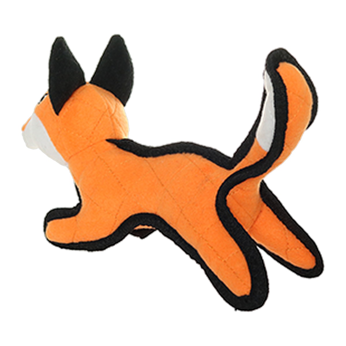 Tuffy Jr Zoo Fox Dog Toy back view
