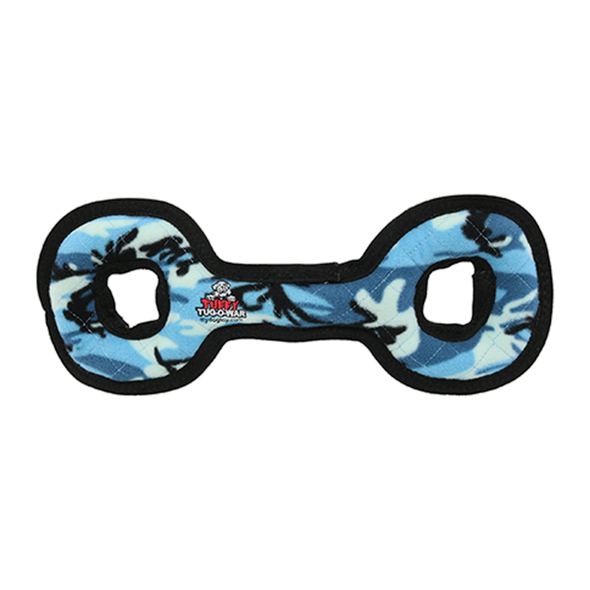 Tuffy Tug-O-War Dog Toy Camo Blue front view
