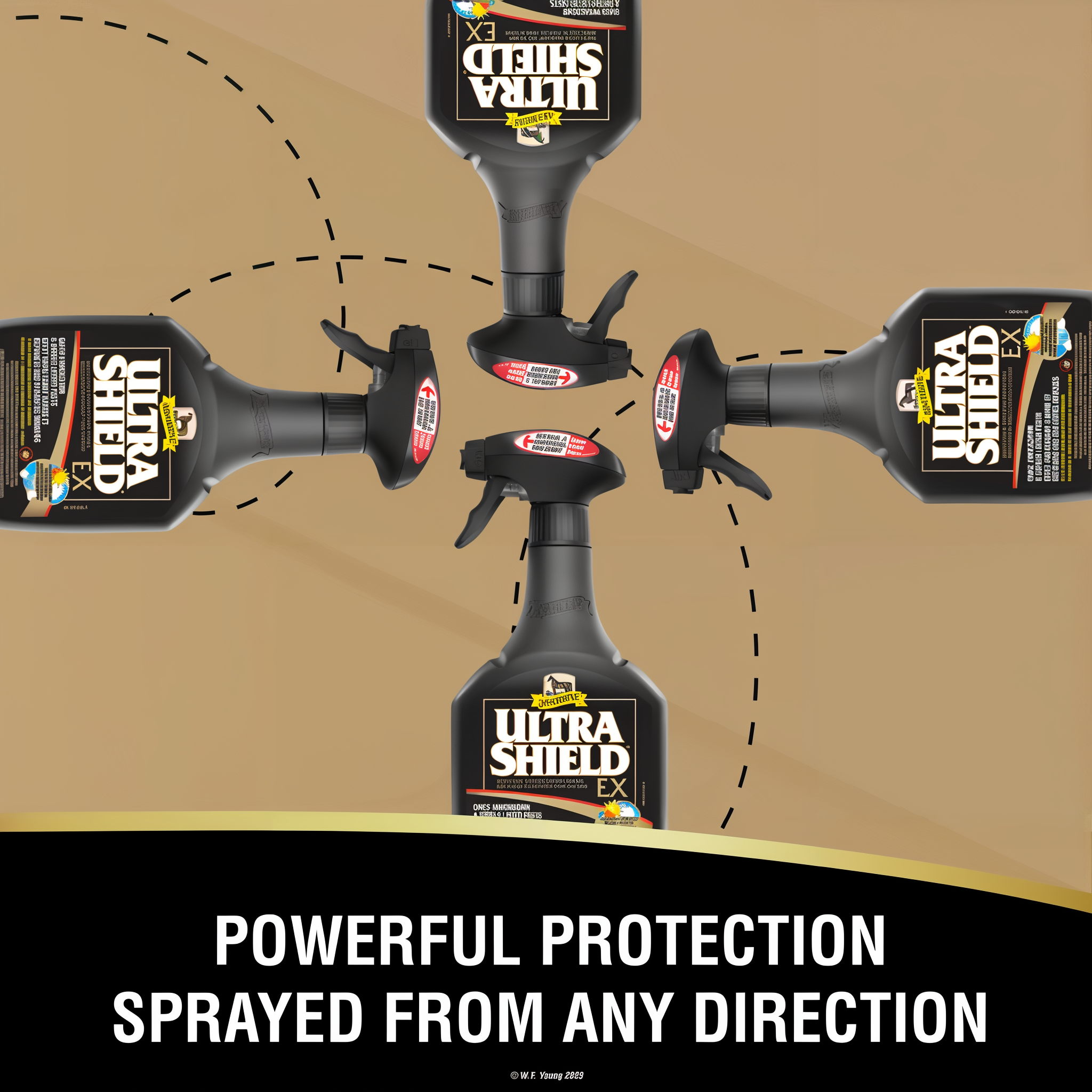 UltraShield EX insecticide and repellent, sprays from any direction