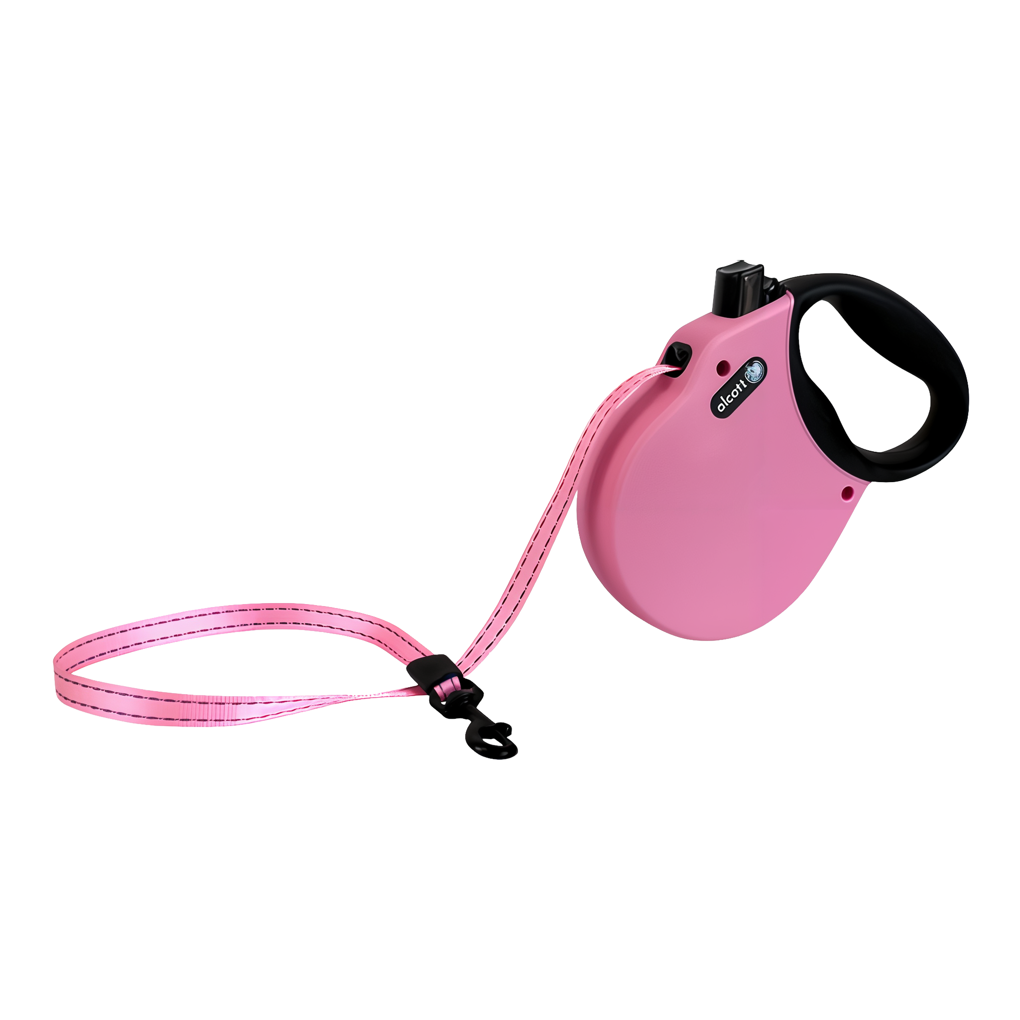 Paws Alcott Retractable Leash in Pink, size Small. #Pink#Small