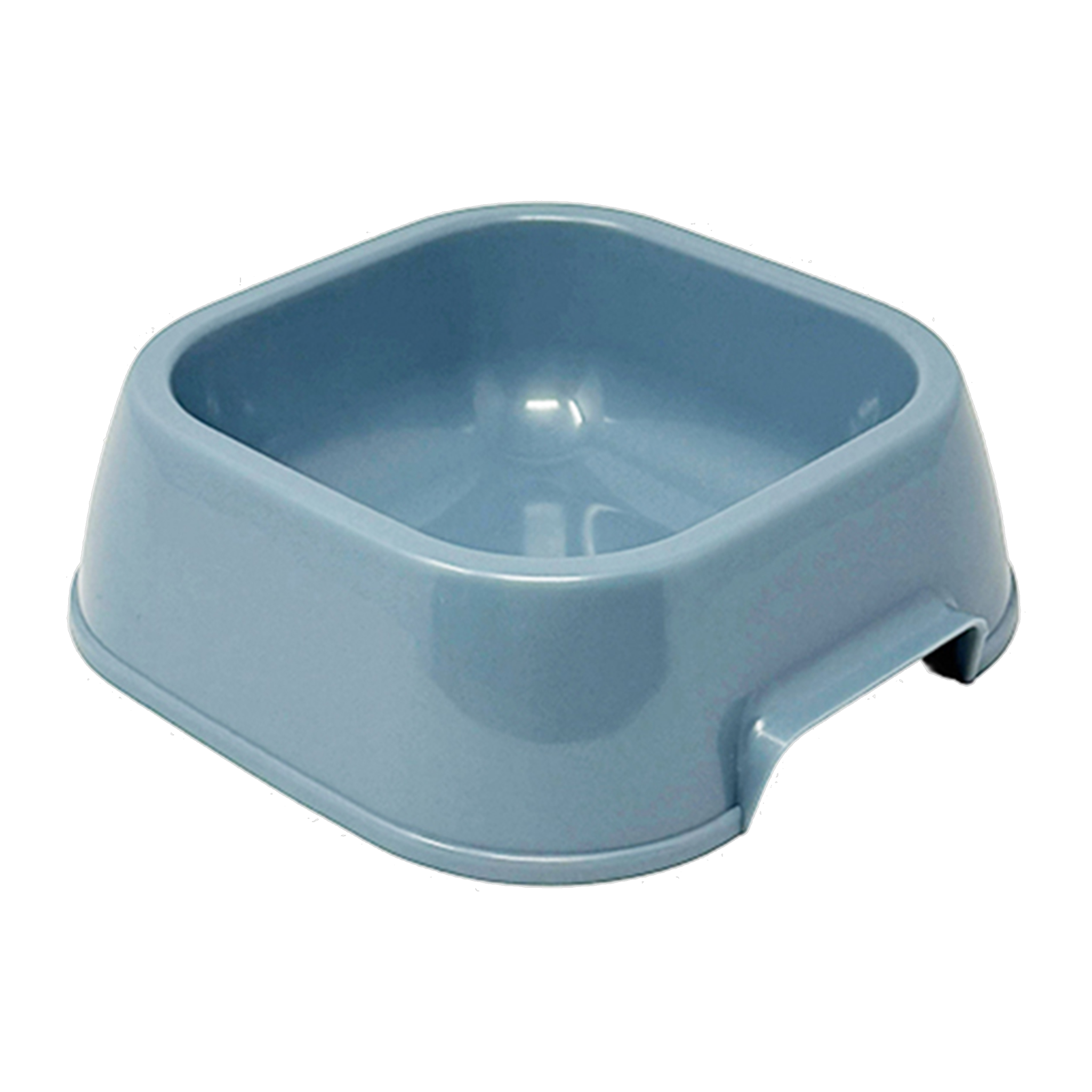 Van Ness Lightweight Plastic Pet Dish Medium 20 oz, angled view of the no-tip plastic food and water dish