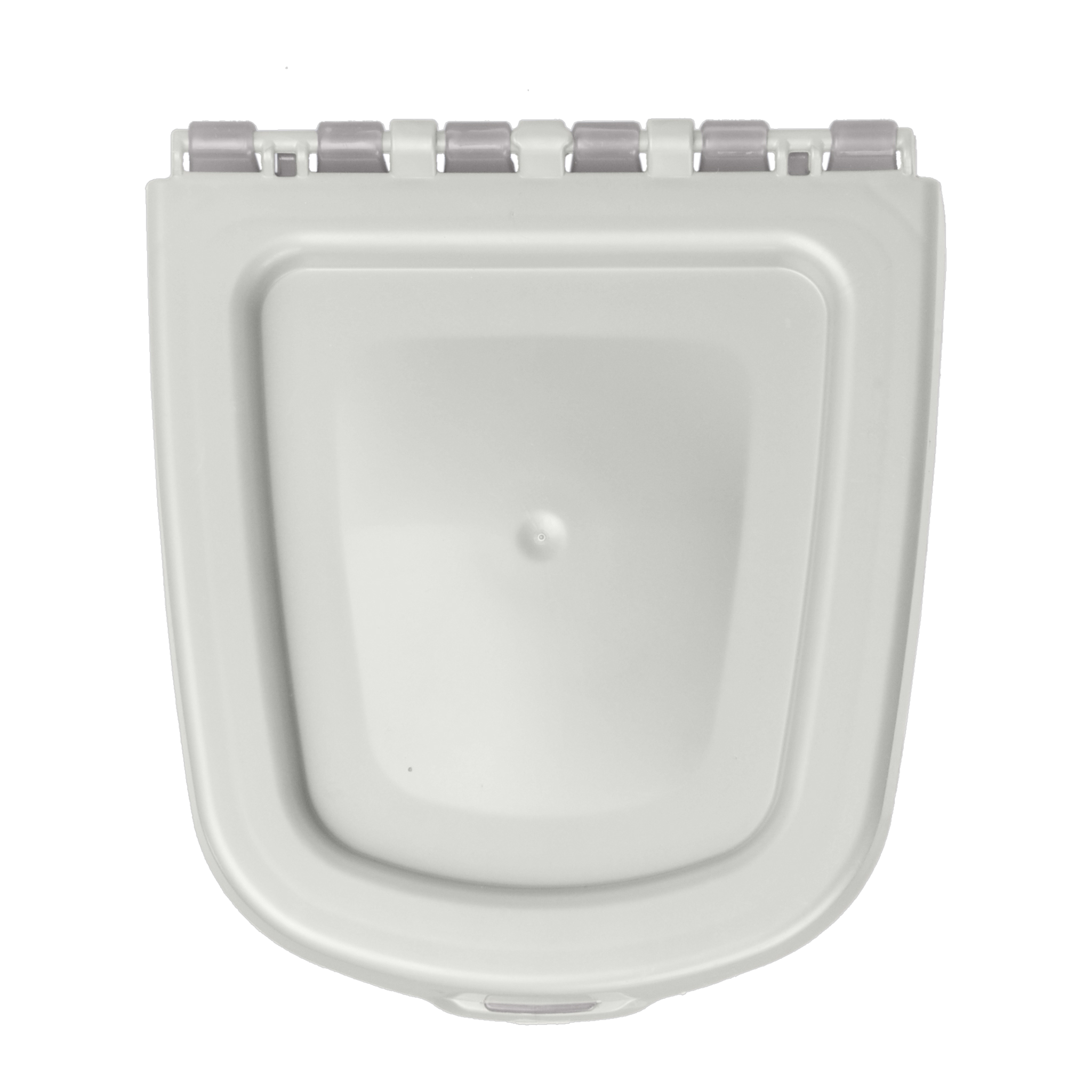 Van Ness Treat Me Pet Treat Container 2 lb, top view of the flip-top lid