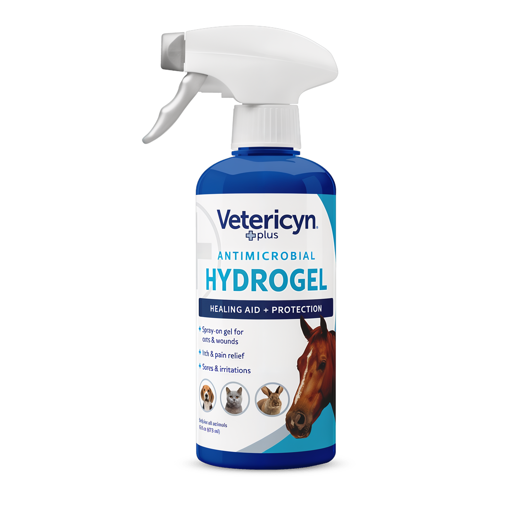 Vetericyn Plus All Animal Antimicrobial Hydrogel 16 oz spray bottle