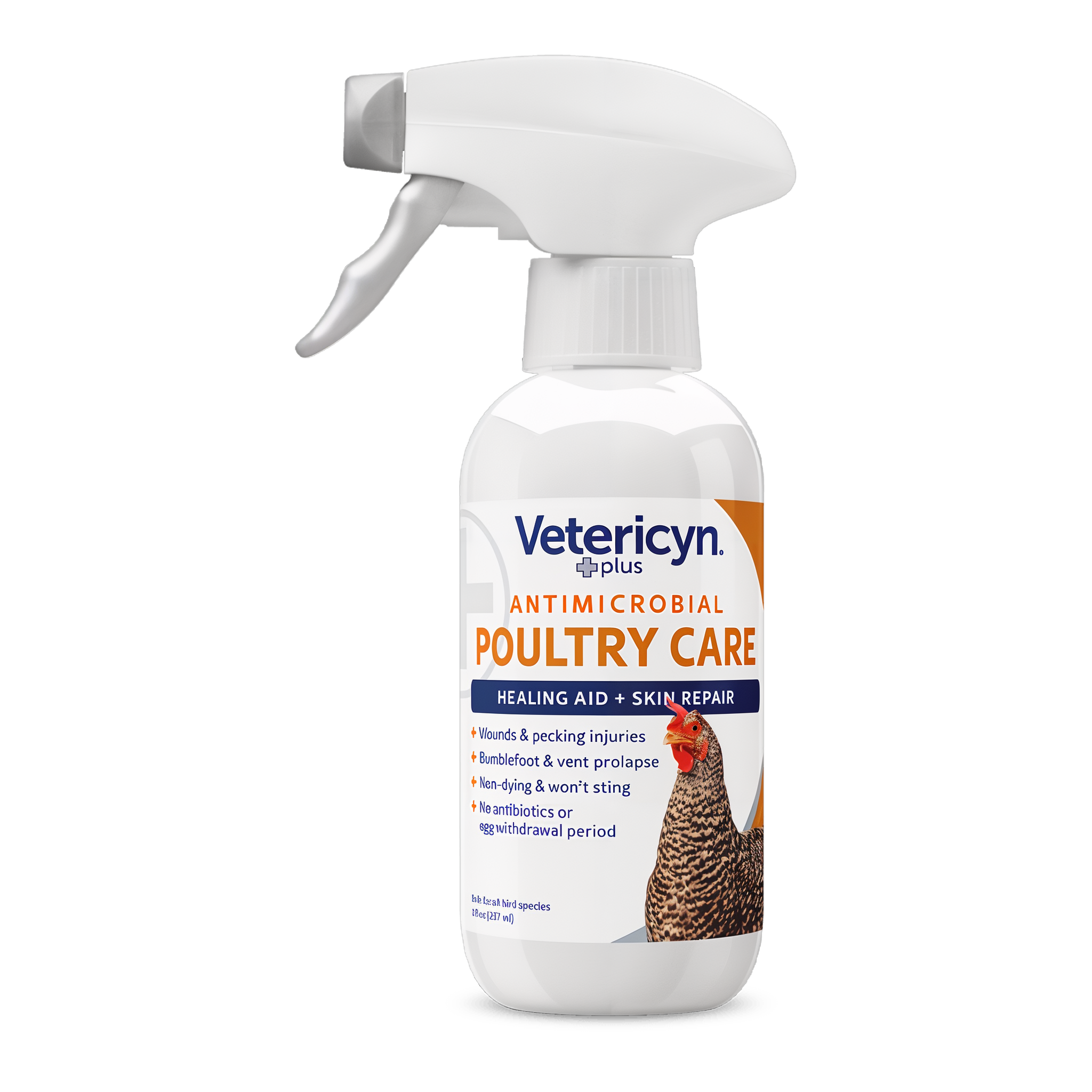 Vetericyn Plus Antimicrobial Poultry Care 8 oz spray bottle