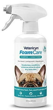 Vetericyn FoamCare Spray-On Dog Shampoo Plus Conditioner