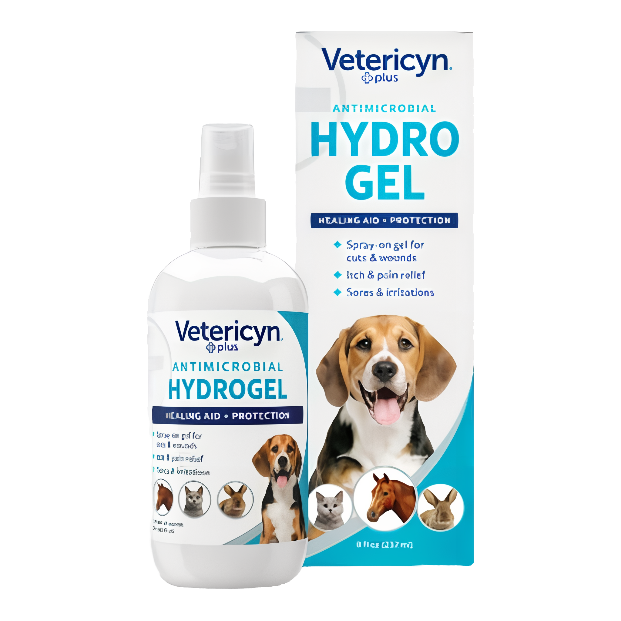 Vetericyn Plus All Animal Hydrogel, 8 ounce bottle for pet first aid #8 oz