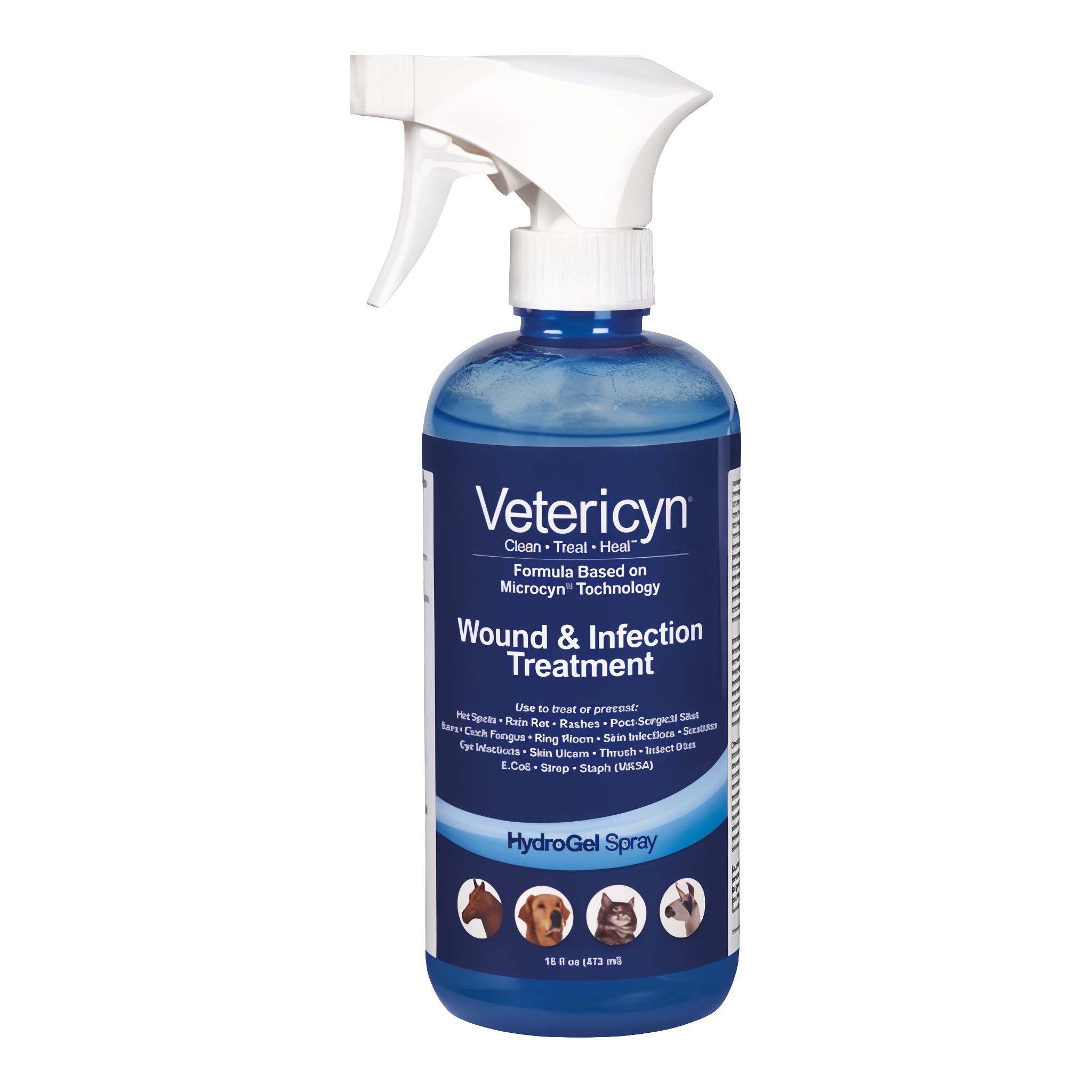 Vetericyn Plus All Animal Hydrogel, 16 ounce bottle for dog wound care #16 oz