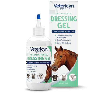 Vetericyn Plus Antimicrobial Wound Dressing Gel for Horses Dogs Cats and All Animals