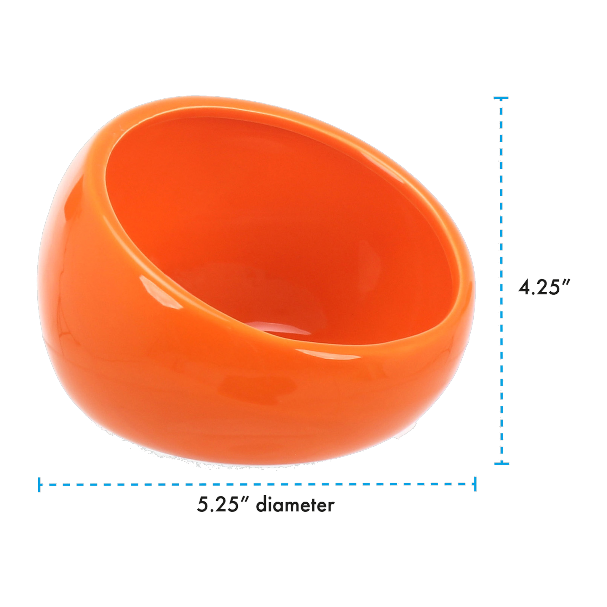 Ware Eye Bowl large dimensions 5.25 inch diameter by 4.25 inch height