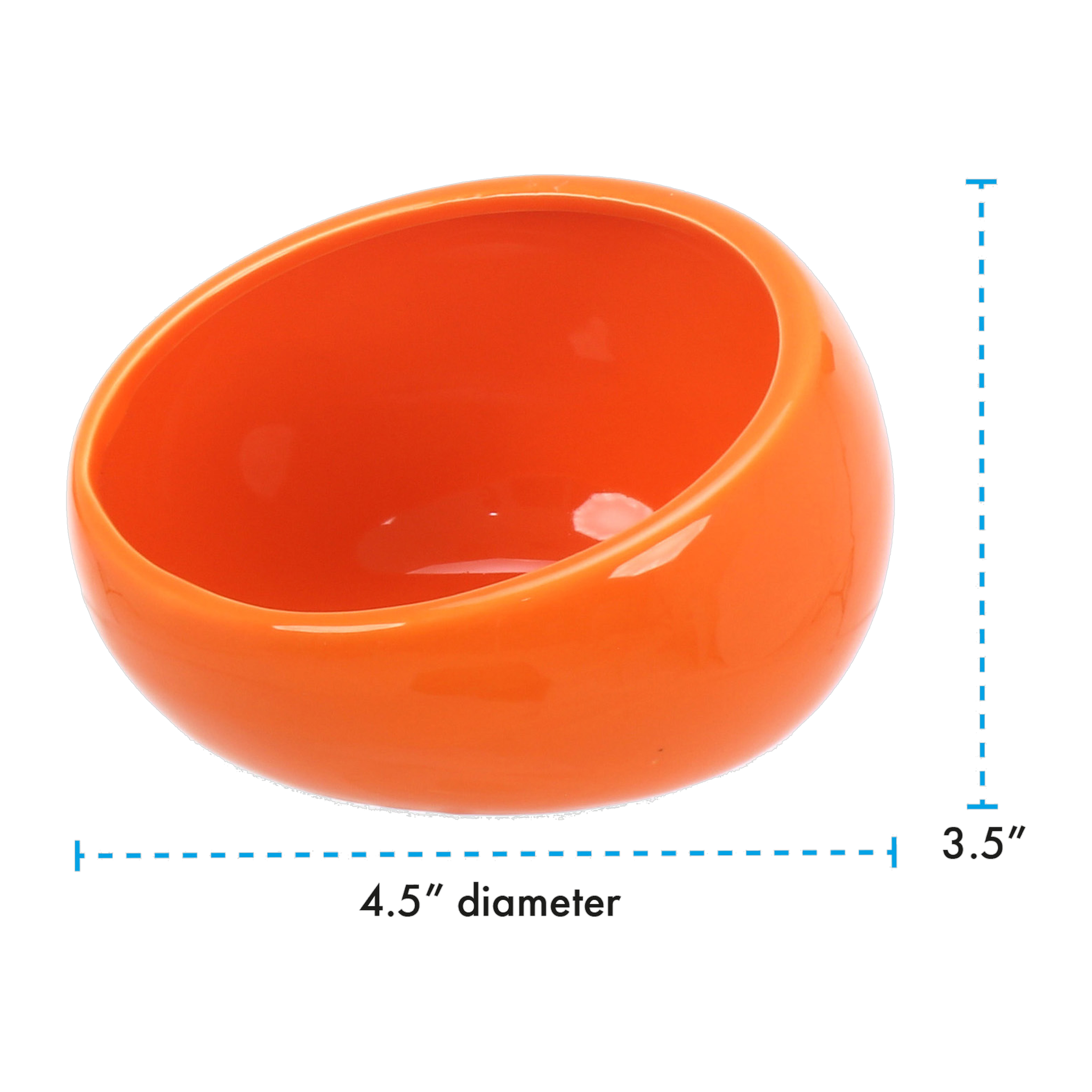 Ware Eye Bowl medium dimensions 4.5 inch diameter by 3.5 inch height