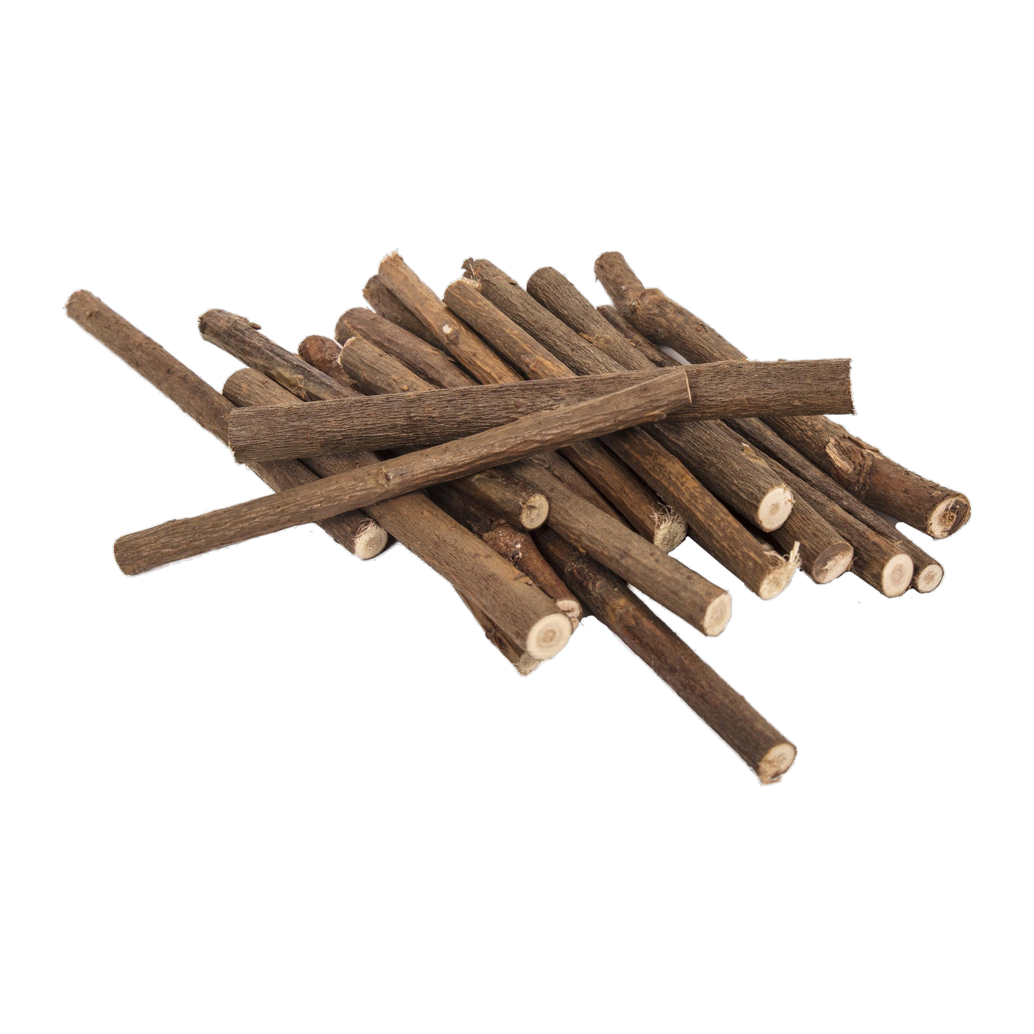 Pile of natural willow chew sticks