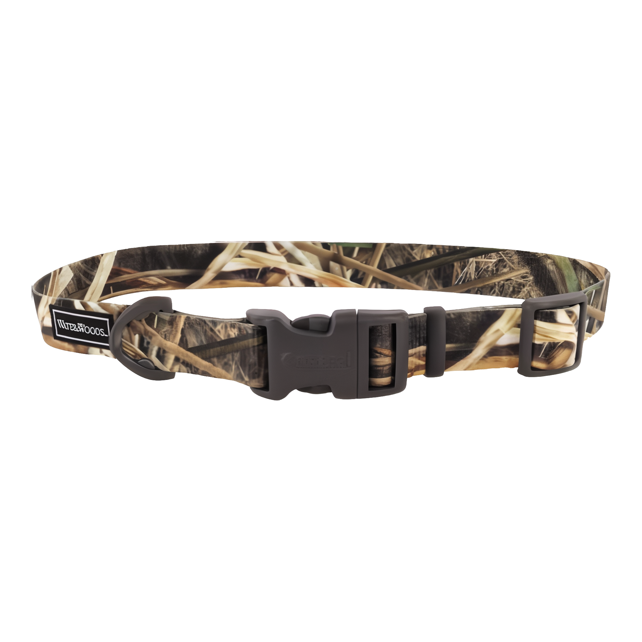 Water & Woods Adjustable Dog Collar in Duck Camo, size Large.
