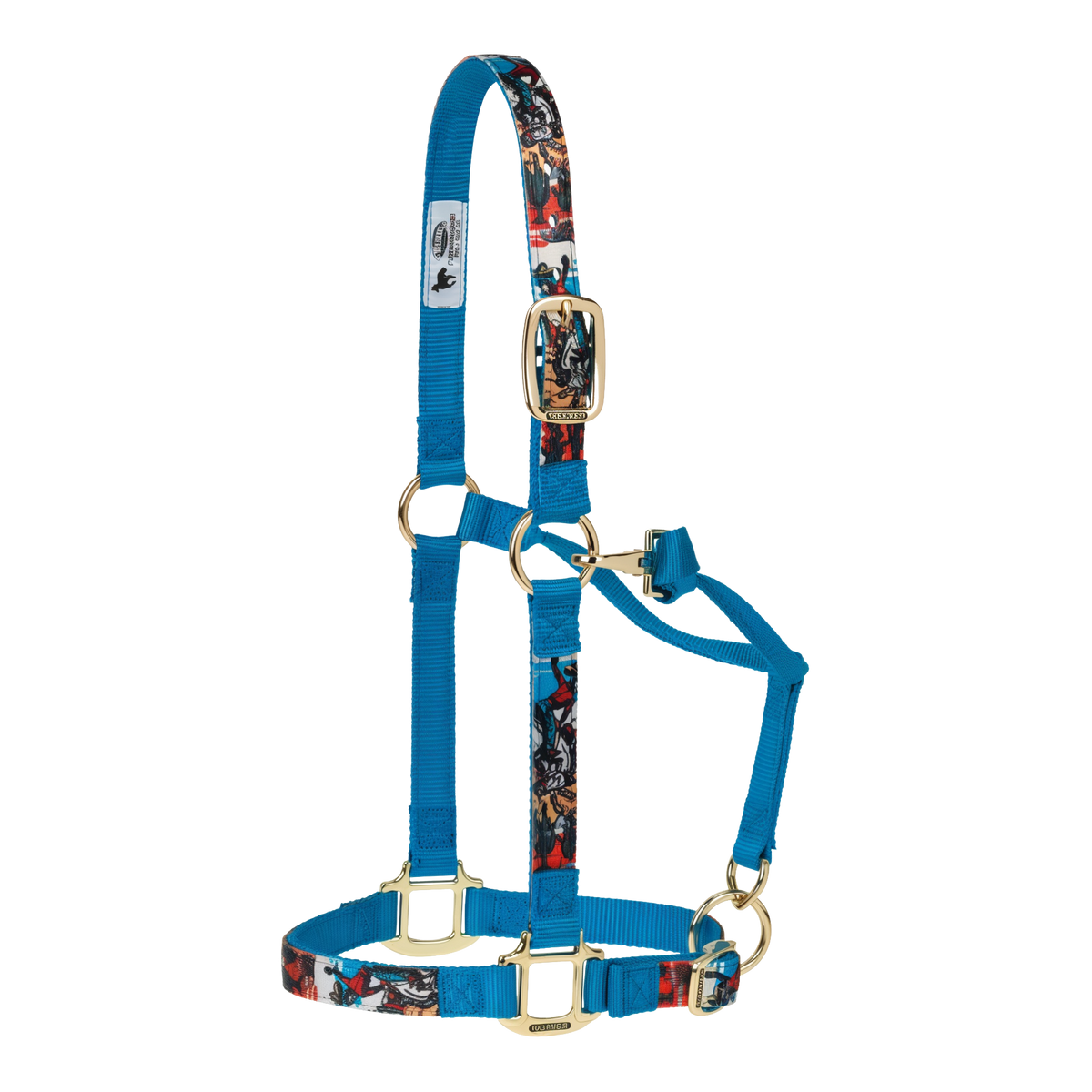 Weaver Leather Patterned Adjustable Nylon Horse Halter 1 in -- product image