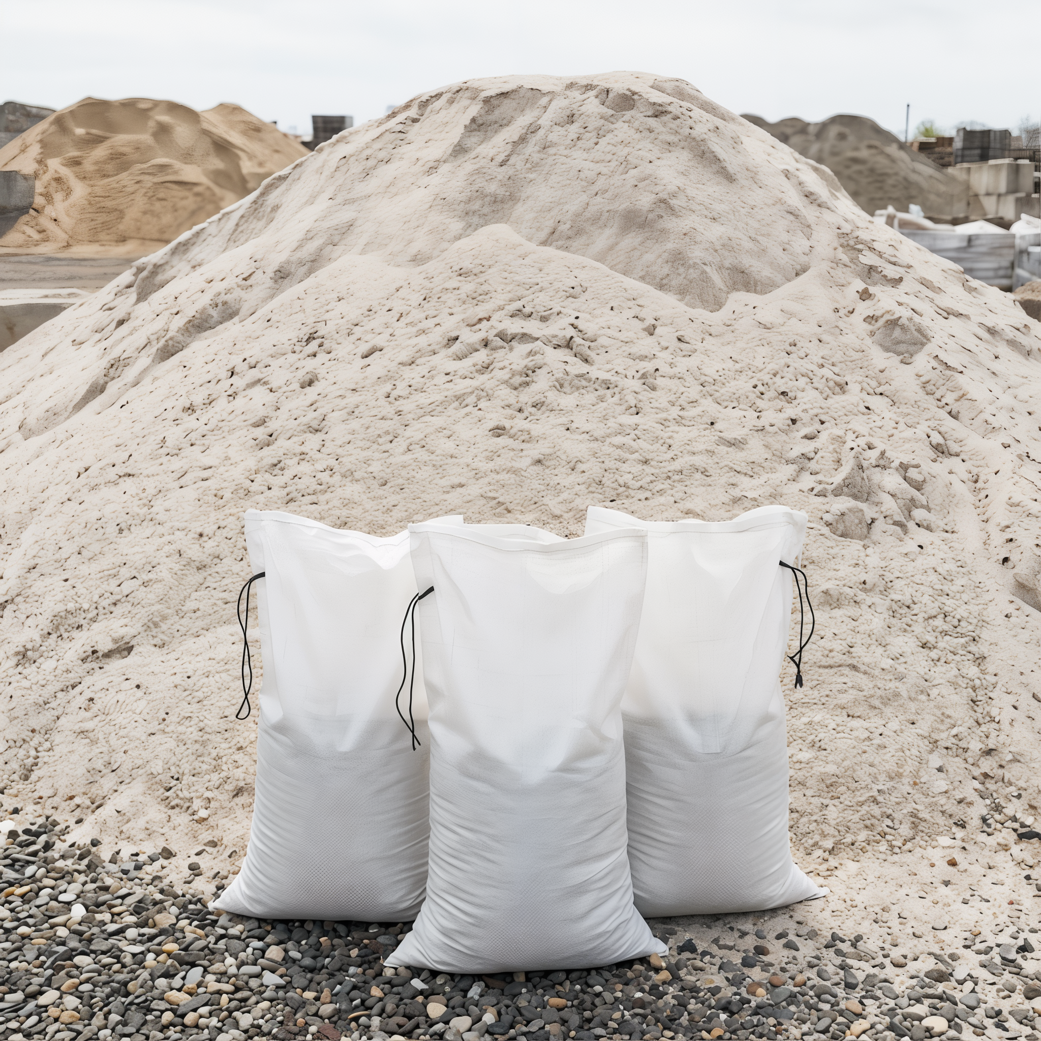 White Bar sand, premium masonry sand for decorative mortar.