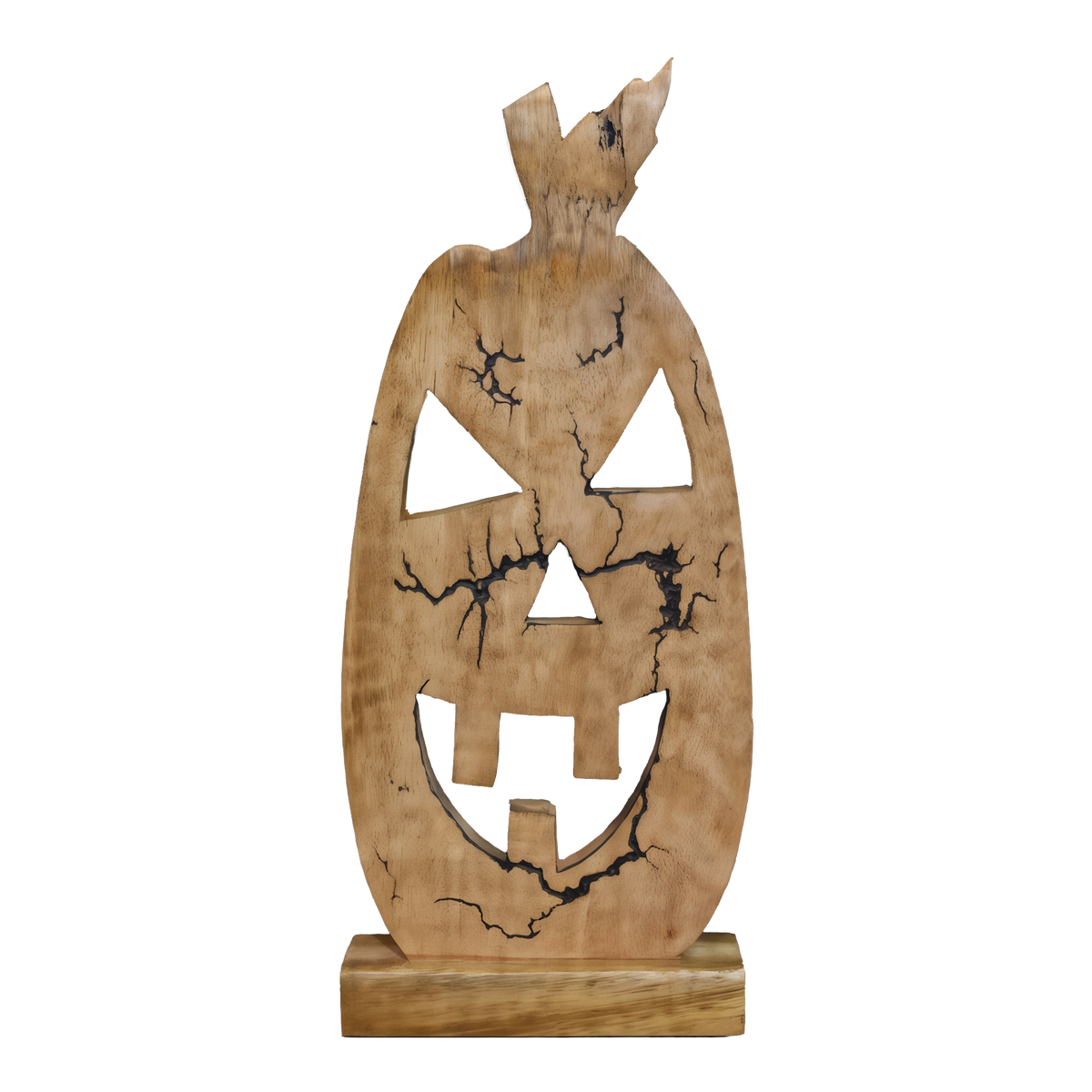 Wholesale Home Decor Crackle Jack O Lantern 14.5 in -- product image