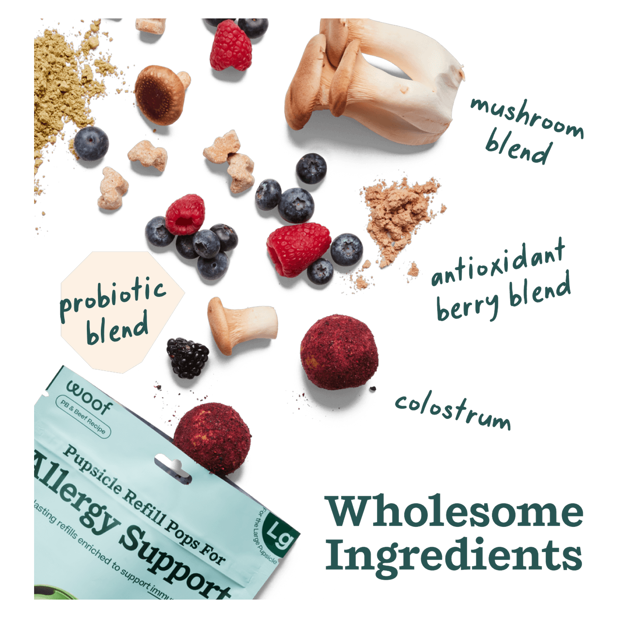 How Woof Allergy & Immunity Pops work in the Pupsicle