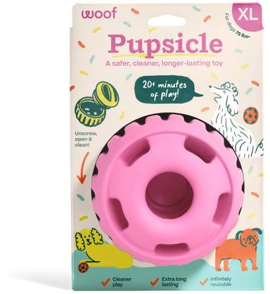 Woof XL Birthday Pink Pupsicle Dog Toy - extra large size
