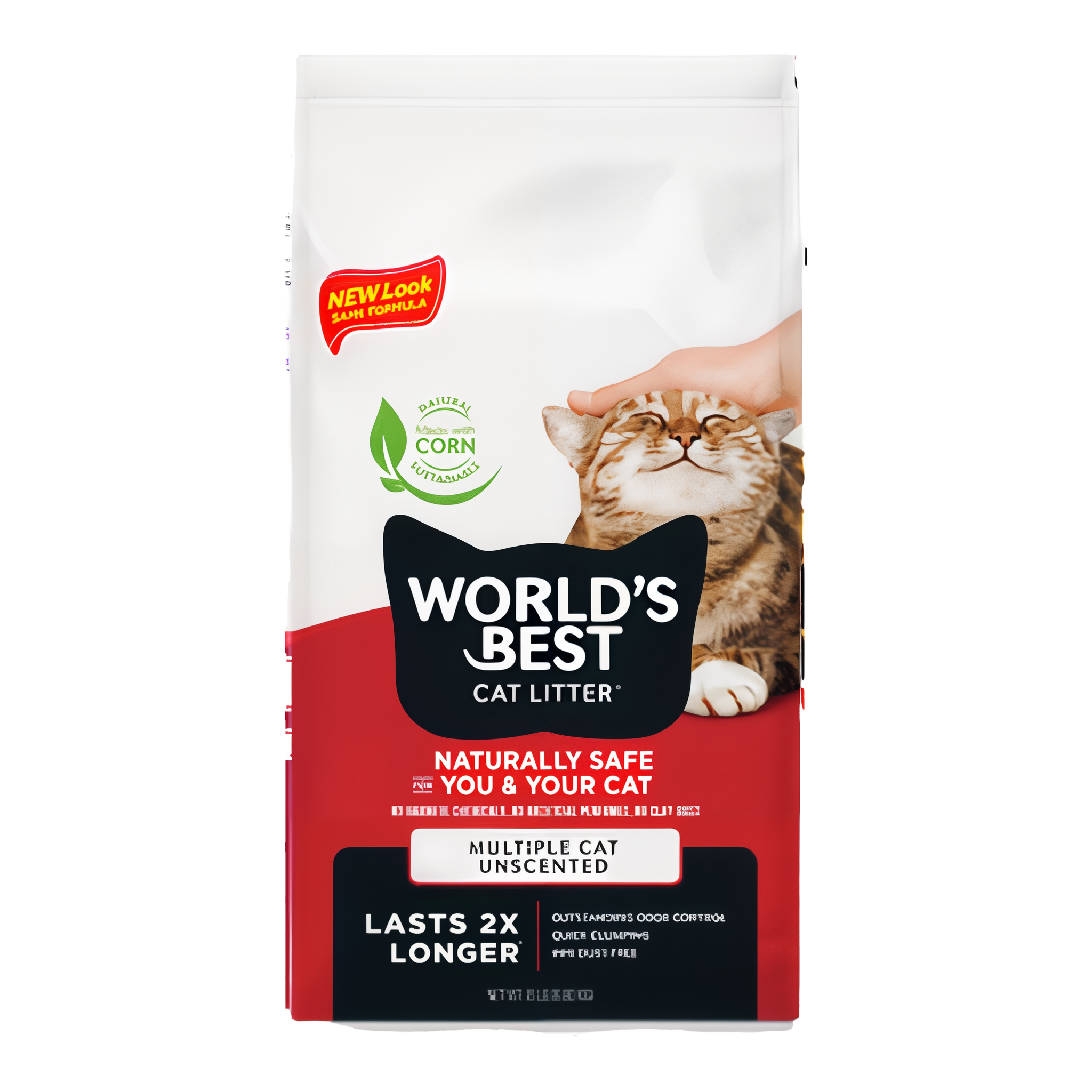 World's Best Cat Litter Multiple Cat Formula in a convenient 15 pound bag.
