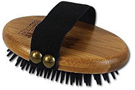 Paws Alcott Bamboo Curry Brush with Rubber Bristles