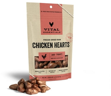 Freeze-Dried Chicken Hearts Dog Treats