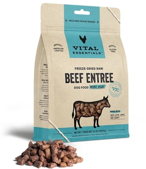 Vital Essentials Dog Freeze-Dried Mini Nibs Beef