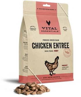 Vital Essentials Freeze-Dried Raw Dog Food Chicken Nibs Entree