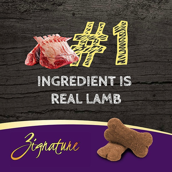 Zignature Crunchy Treats Lamb Formula Dog Biscuits — product highlights tile 1