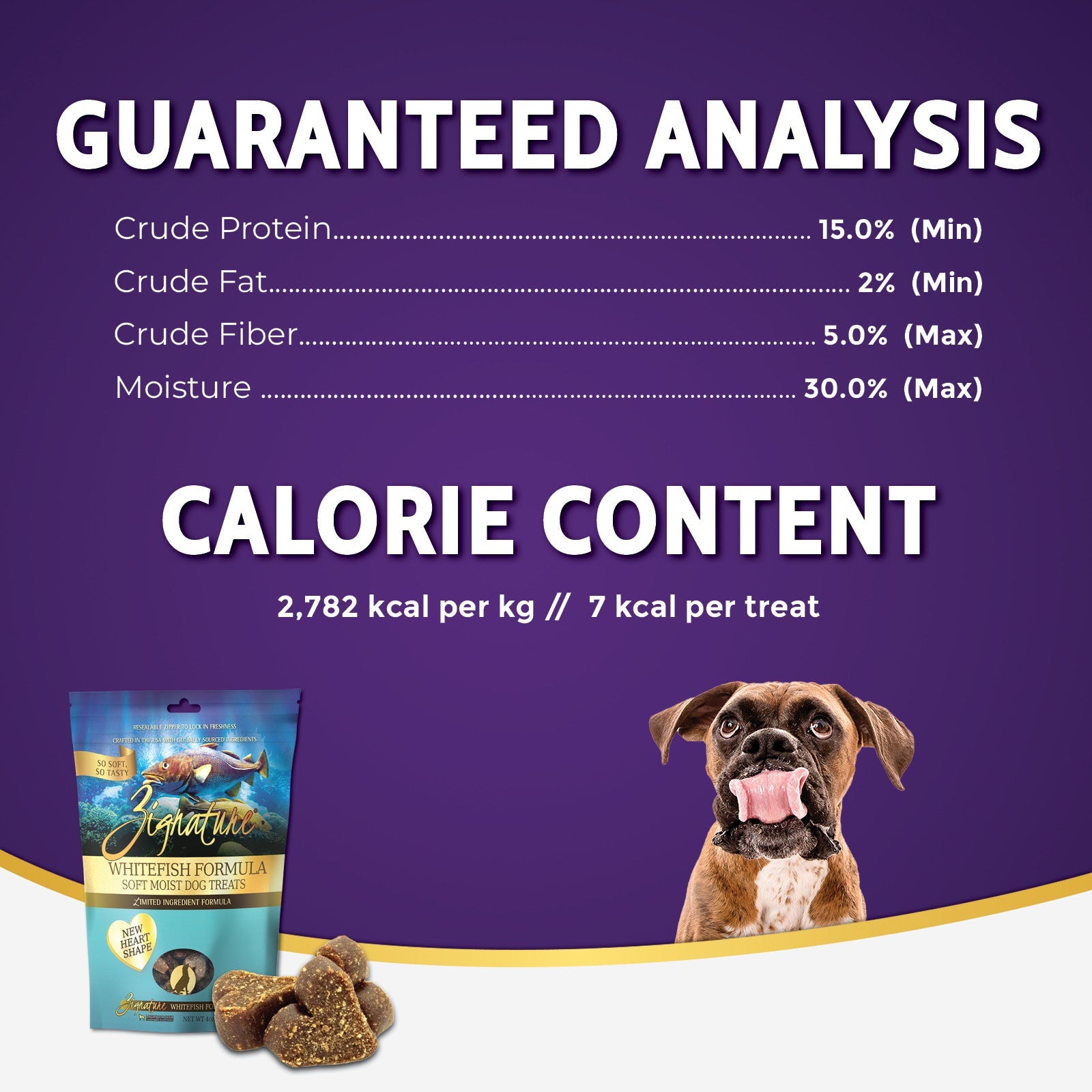 Zignature Whitefish Formula Soft Moist Dog Treats — product highlights tile 5