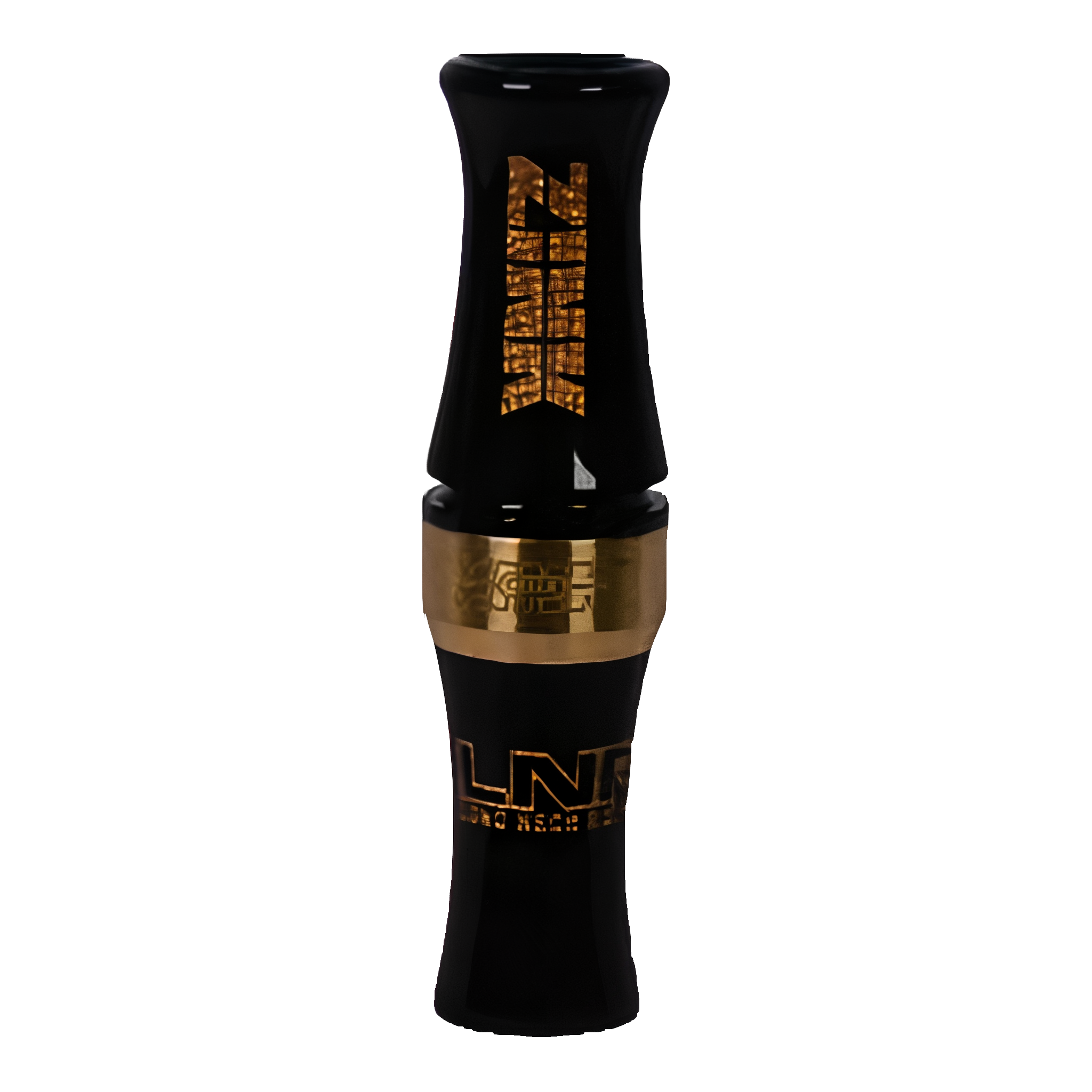 Zink Calls Long Neck Rocker Goose Call in black swirl finish
