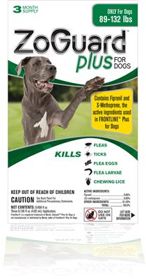 ZoGuard Plus Flea and Tick Treatment for Dogs