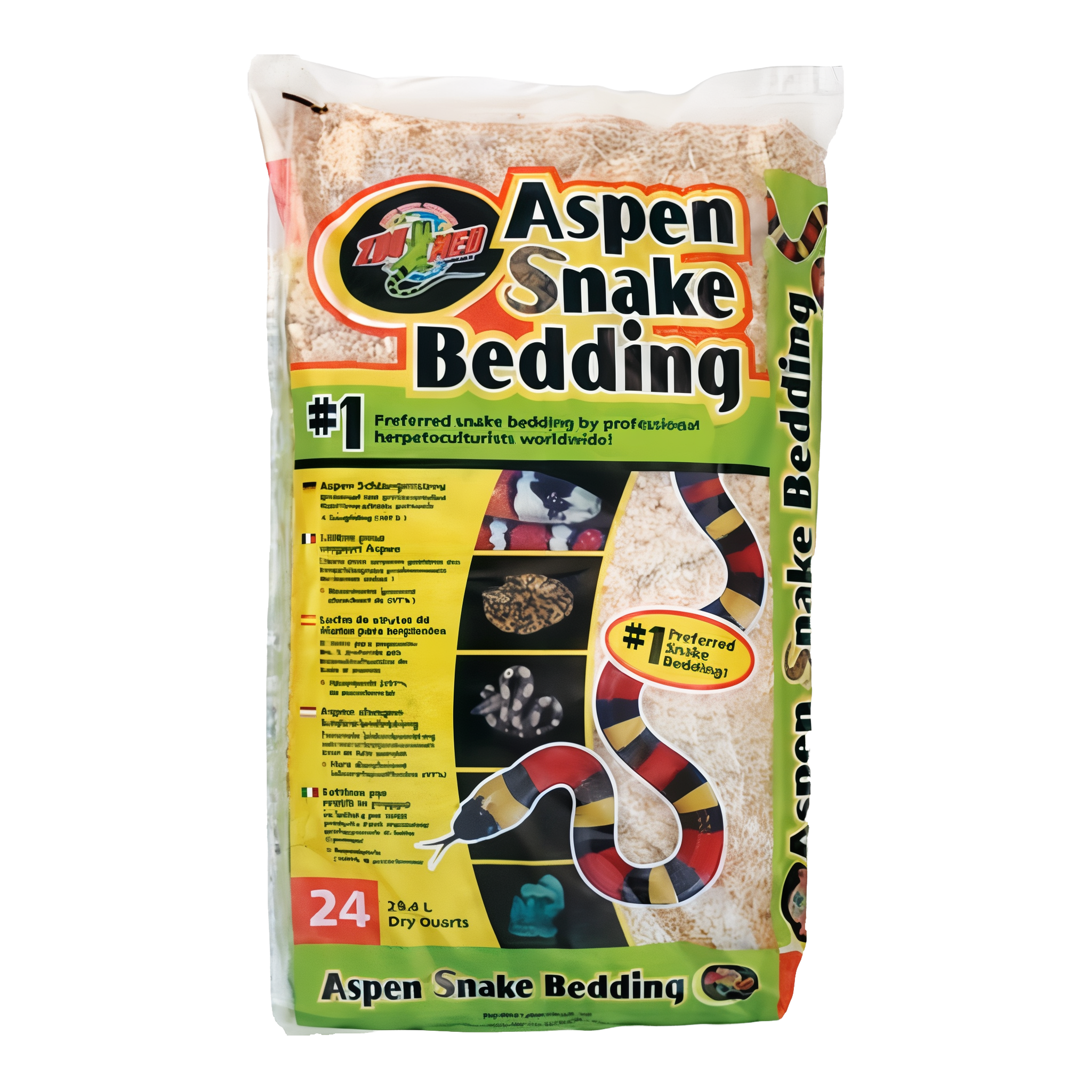 Zoo Med Aspen Snake Bedding, 24 quart bulk size.