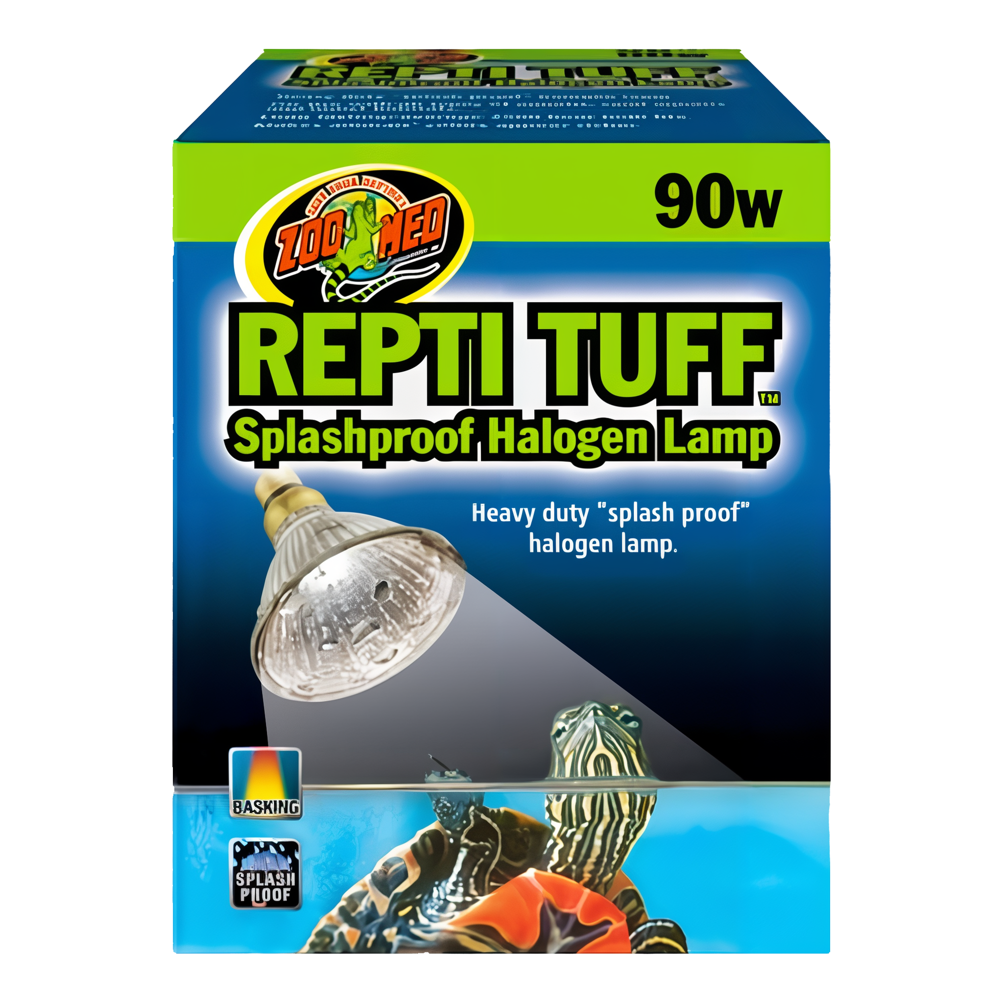 Zoo Med Repti Tuff Splashproof Halogen Lamp, 90 watt bulb.