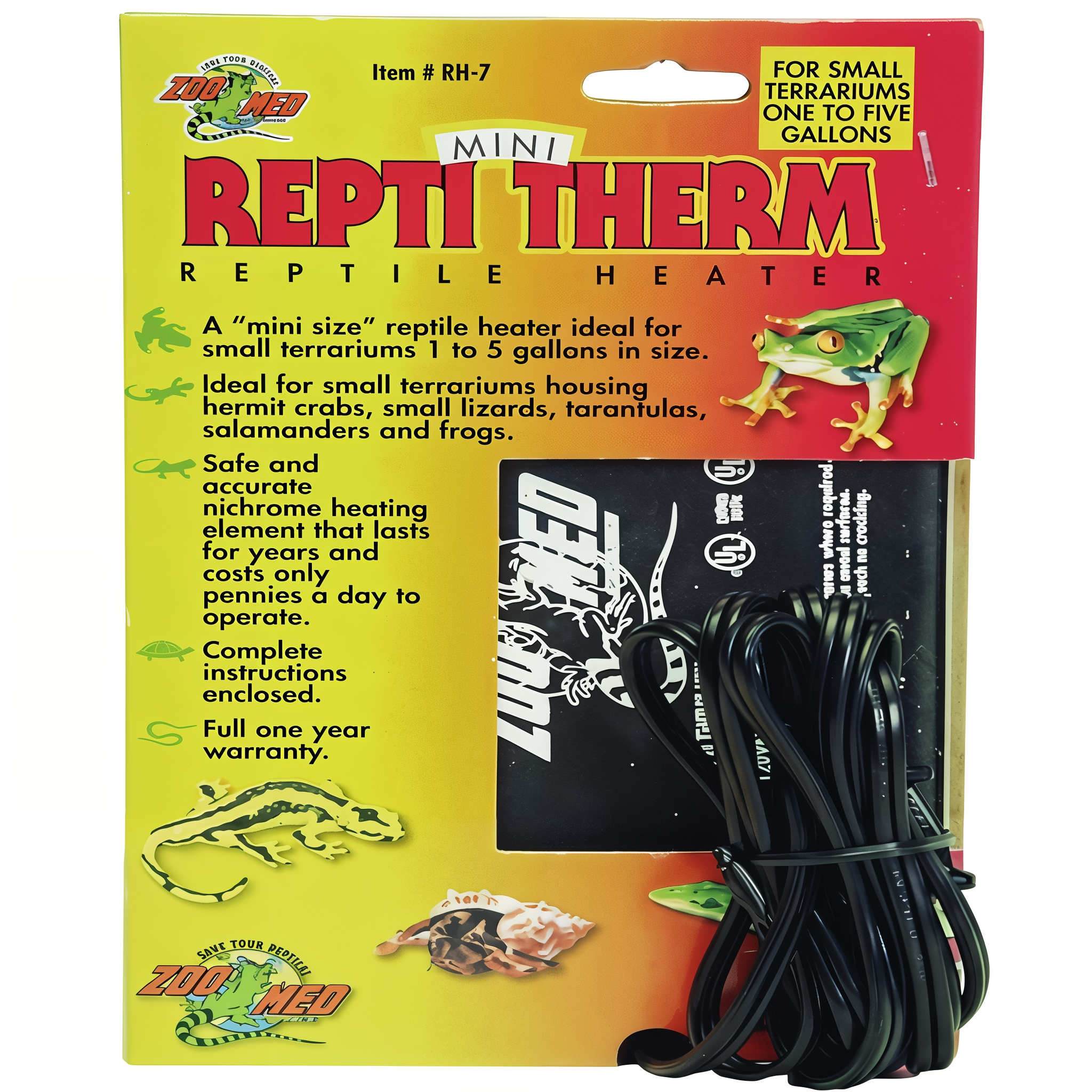Zoo Medallon Terrarium ReptiTherm Under Tank Heater