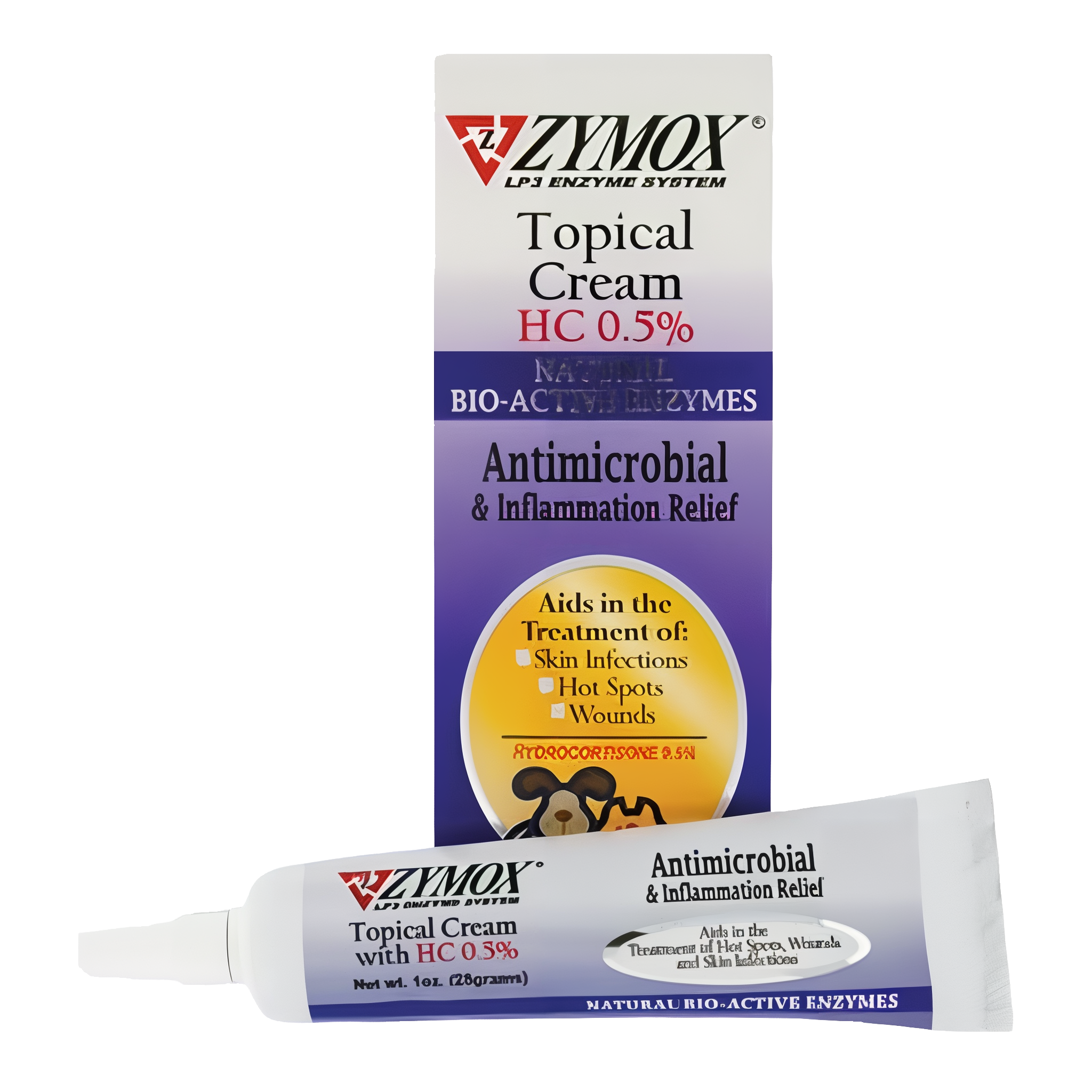 Zymox Skin Support Topical Cream: Hydrocortisone for Dogs Cats